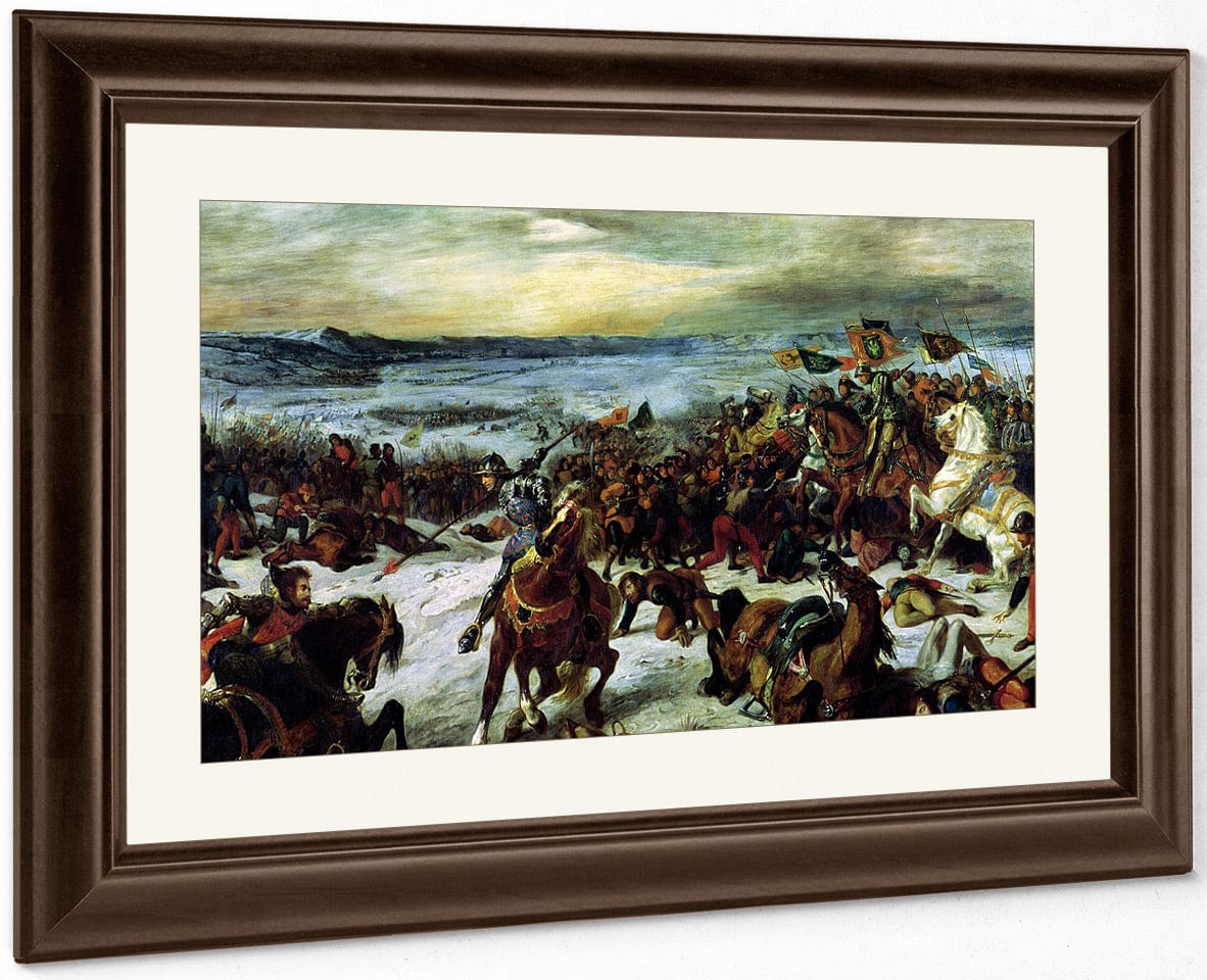 The Death Of Charles The Bold (1433 77) At The Battle Of Nancy, 5Th January 1477 By Ferdinand Victor Eugene Delacroix - Image 3
