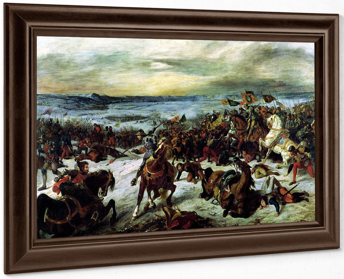 The Death Of Charles The Bold (1433 77) At The Battle Of Nancy, 5Th January 1477 By Ferdinand Victor Eugene Delacroix - Image 4