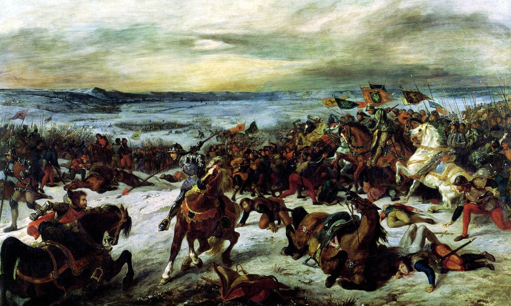 The Death Of Charles The Bold (1433 77) At The Battle Of Nancy, 5Th January 1477 By Ferdinand Victor Eugene Delacroix - Image 5