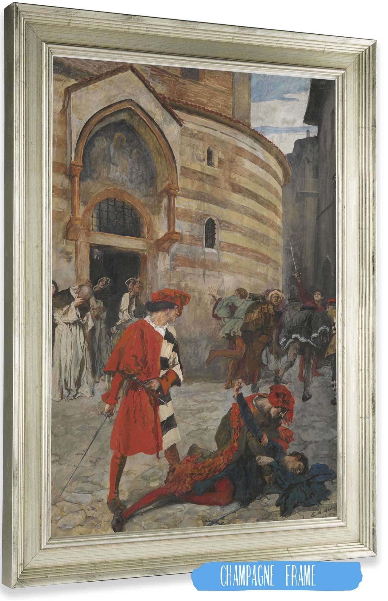 The Death Of Mercutio Act Iii Scene I Romeo And Juliet by Edwin Austin Abbey