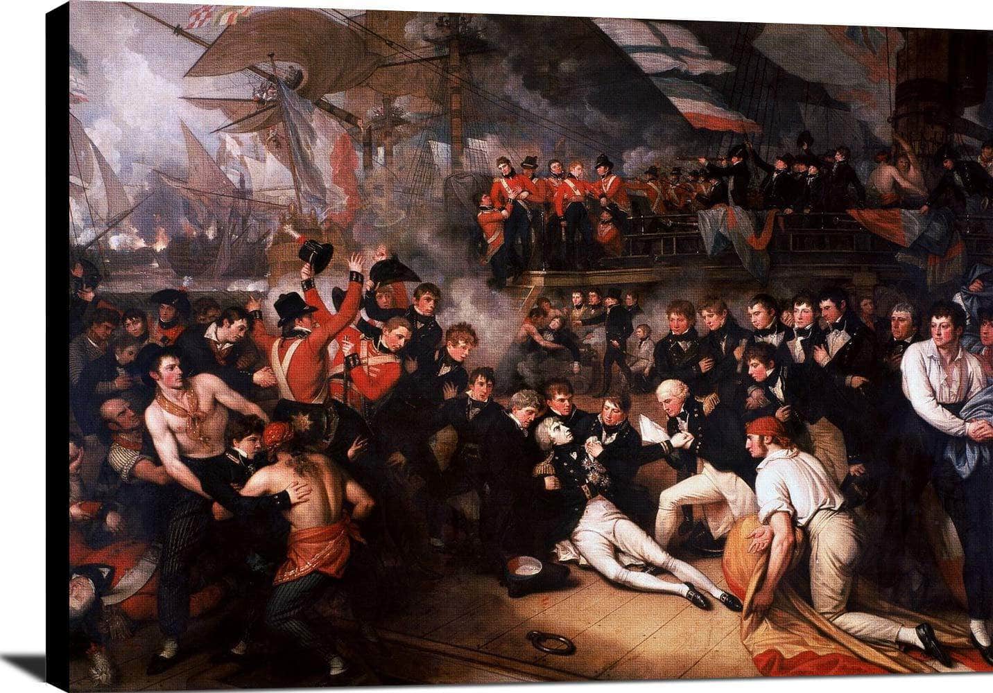 The Death Of Nelson Painting Benjamin West Canvas Art - Image 2