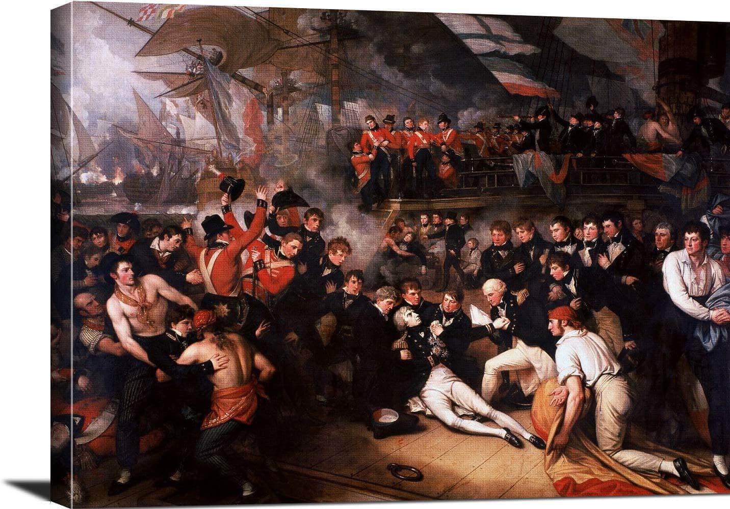 The Death Of Nelson Painting Benjamin West Canvas Art - Image 3