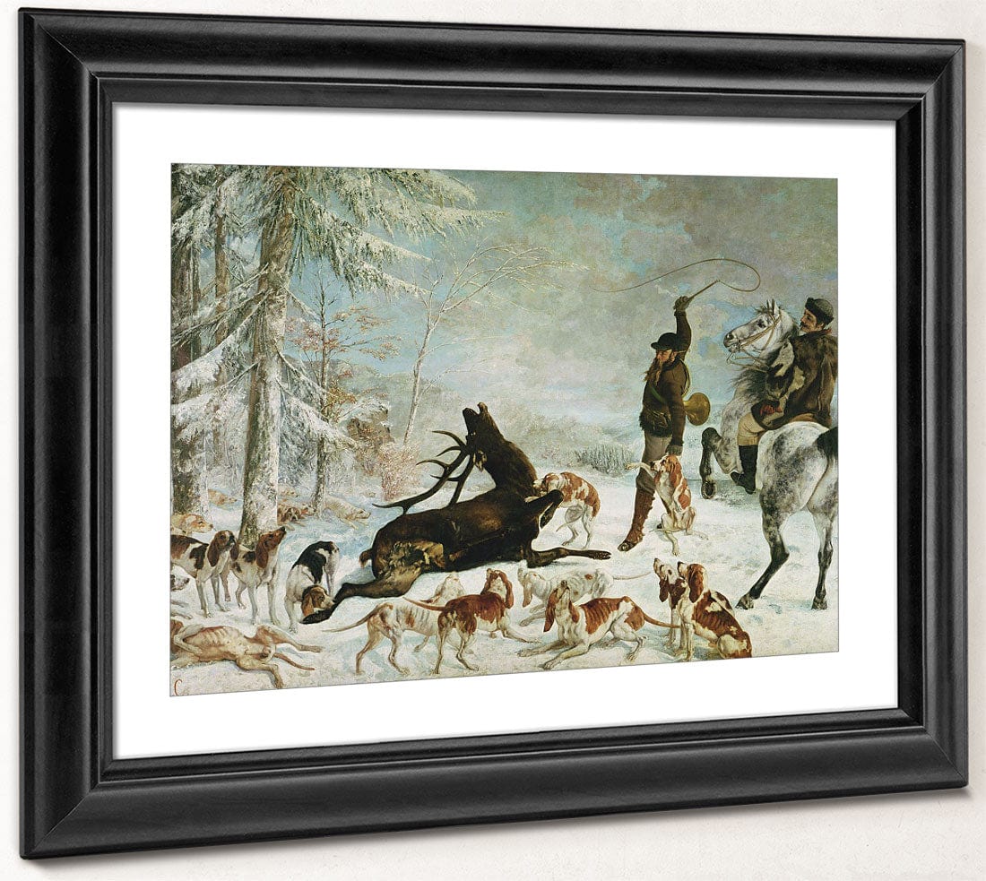 The Death Of The Deer By Jean Desire Gustave Courbet - Image 4