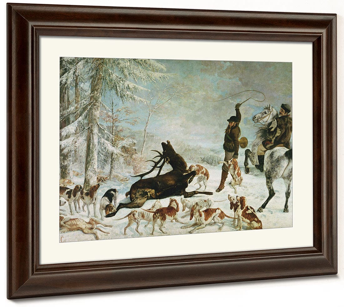 The Death Of The Deer By Jean Desire Gustave Courbet - Image 5