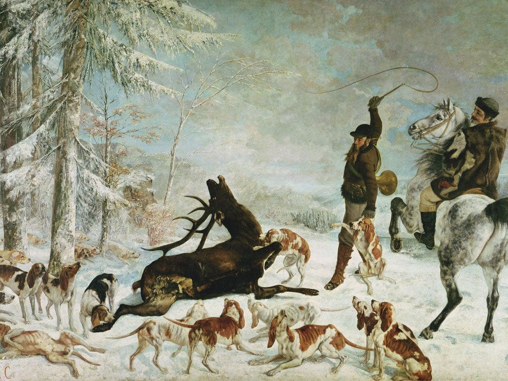 The Death Of The Deer By Jean Desire Gustave Courbet - Image 7