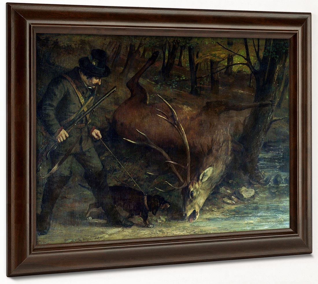 The Death Of The Stag By Jean Desire Gustave Courbet - Image 6