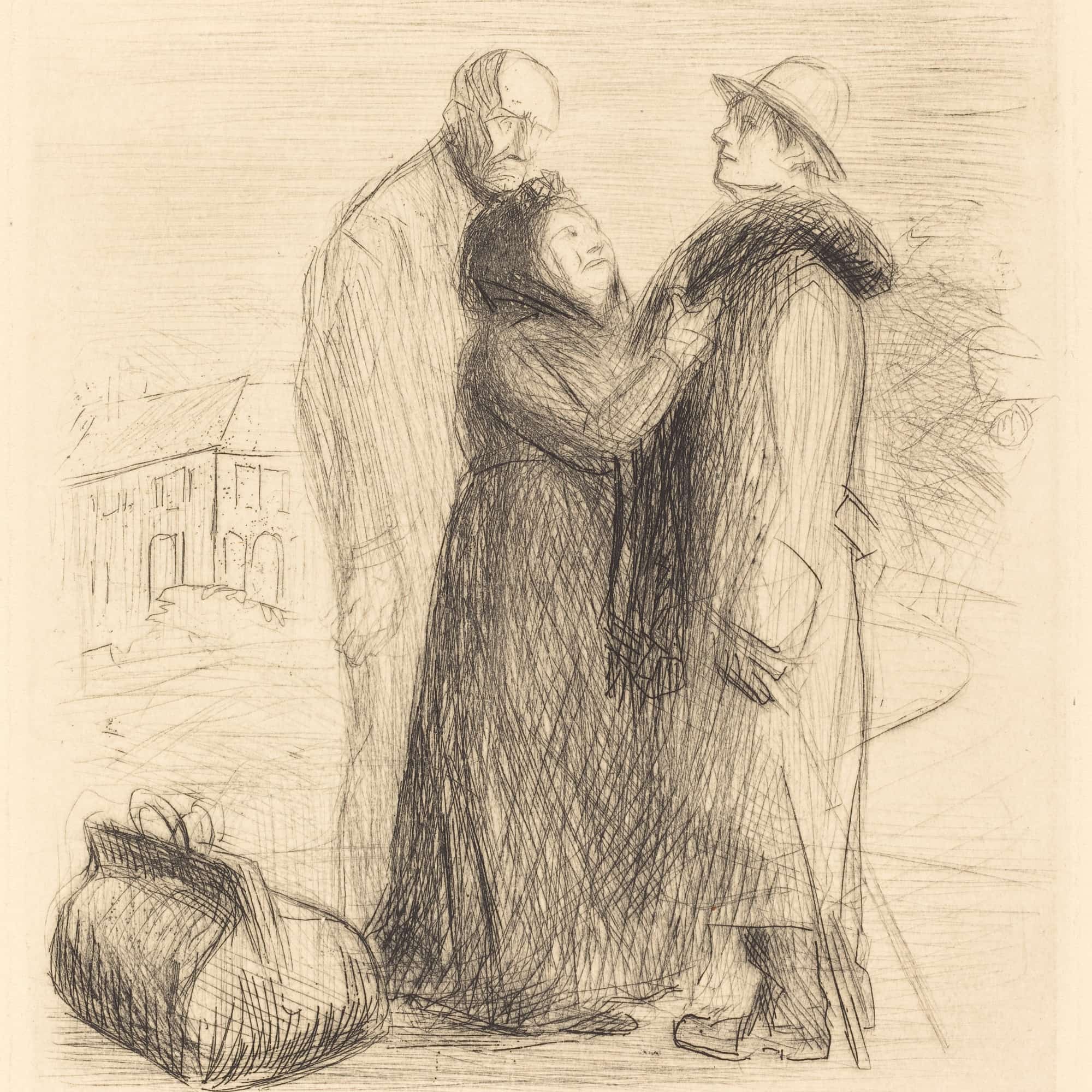 The Departure Of The Prodigal Son First Plate Vertical Probably by Jean Louis Forain - Image 4