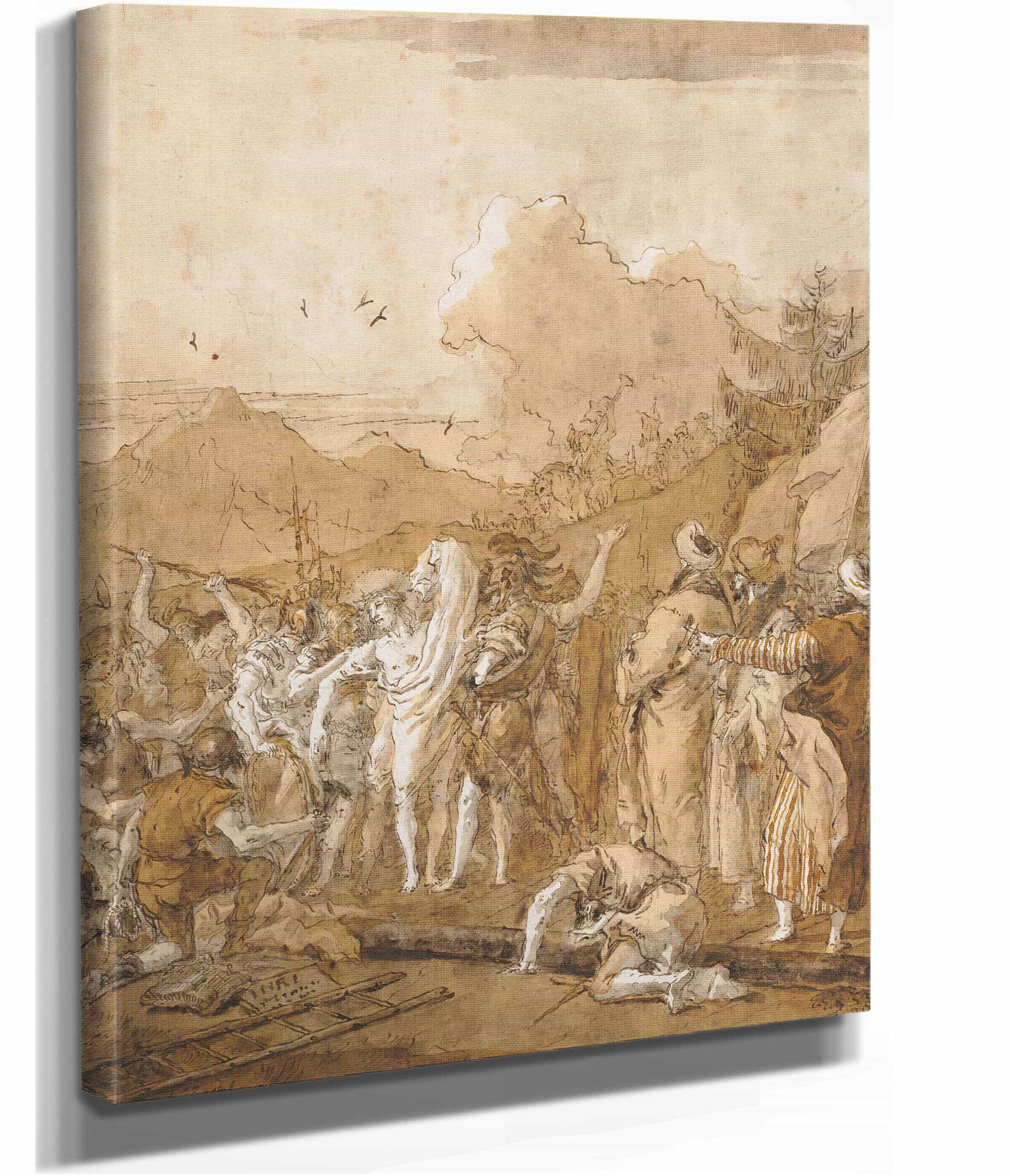 The Disrobing Of Christ by Giovanni Domenico Tiepolo - Image 2
