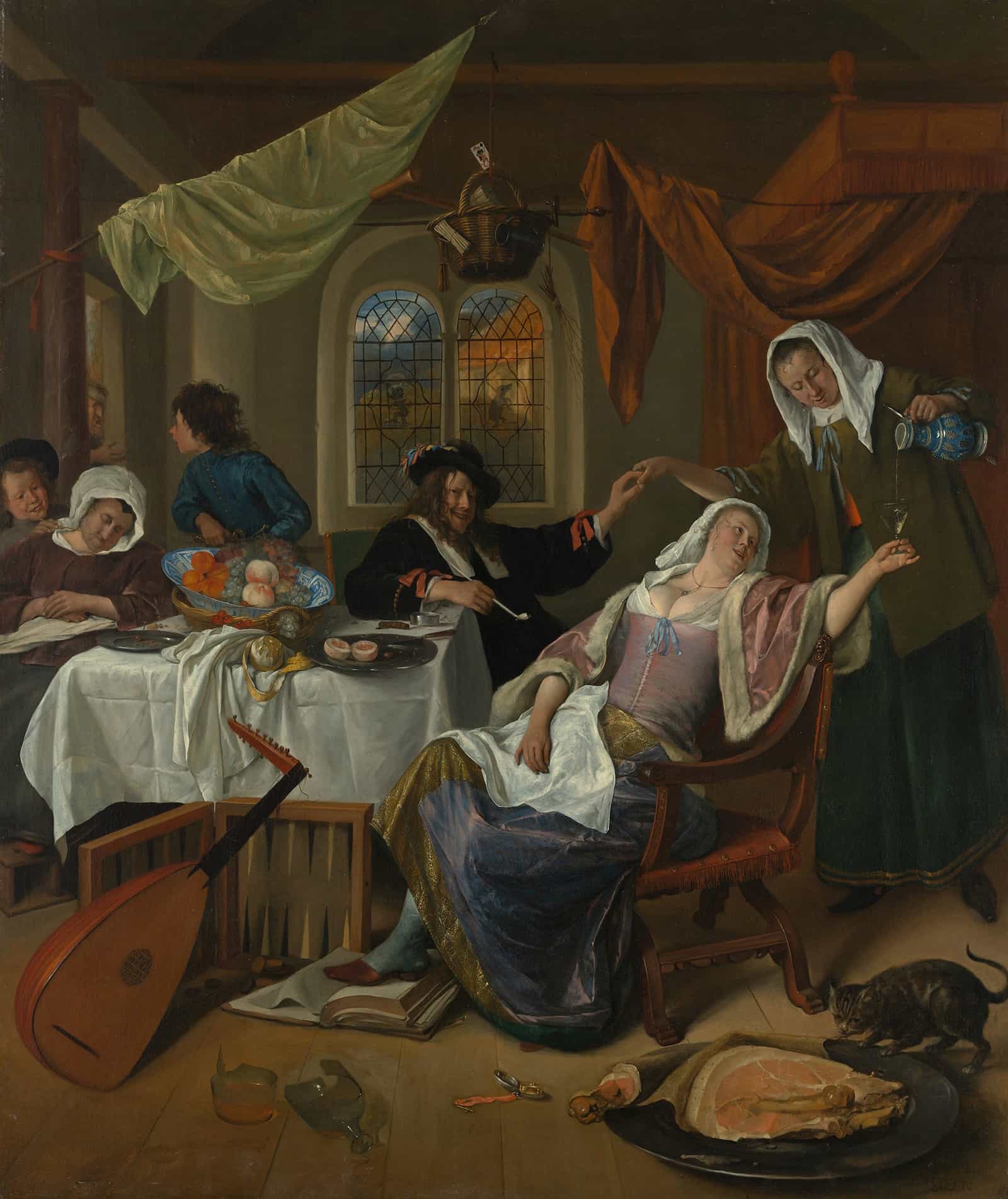 The Dissolute Household by Jan Steen