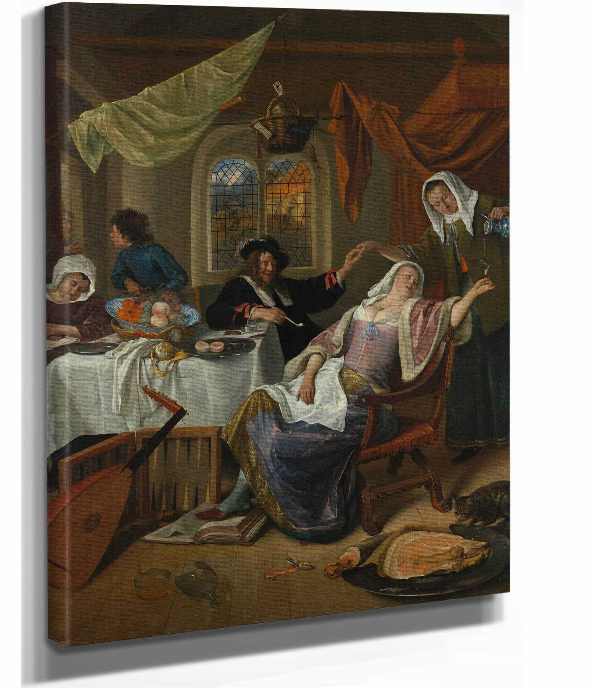 The Dissolute Household by Jan Steen - Image 2