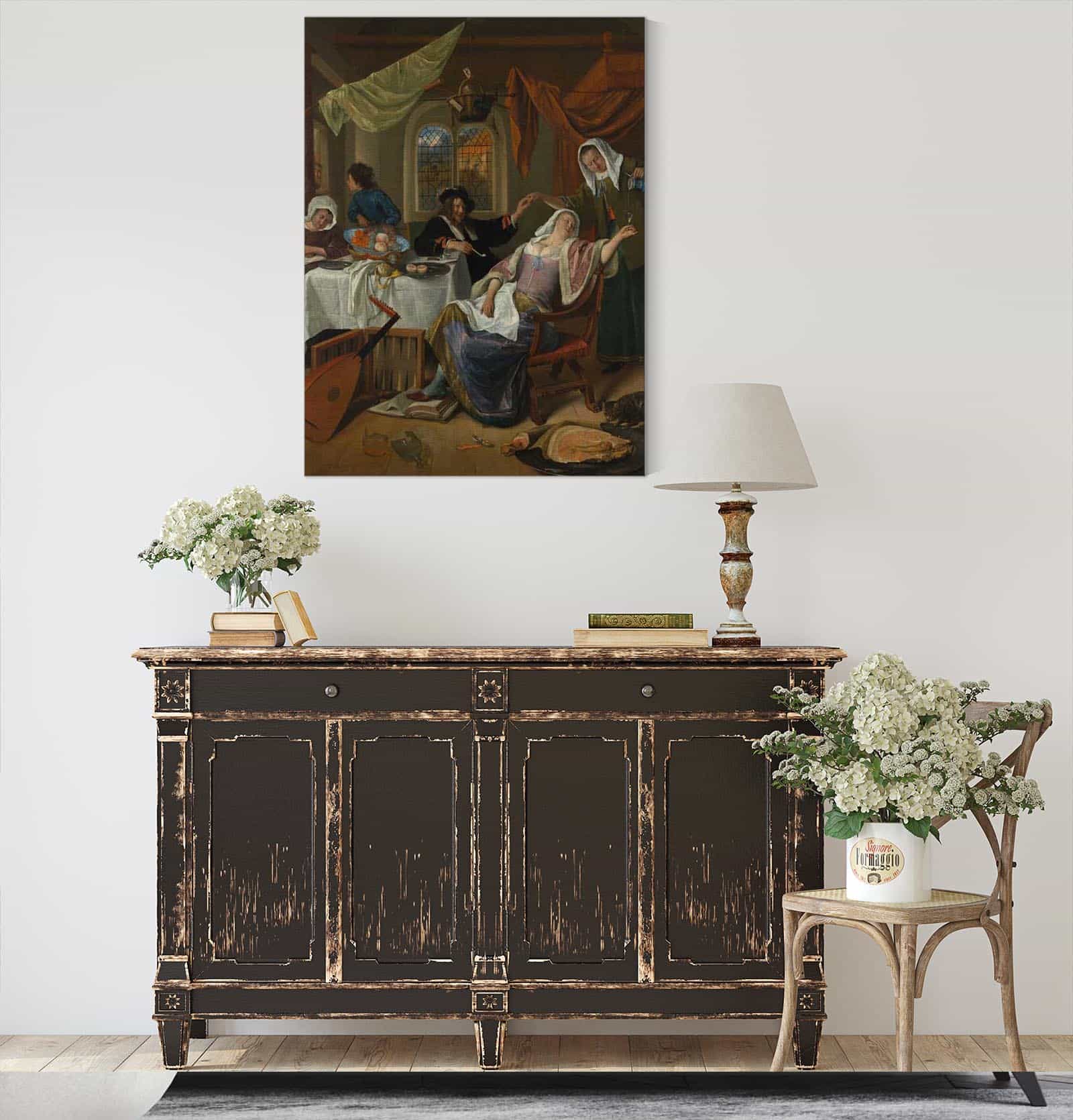 The Dissolute Household by Jan Steen - Image 4