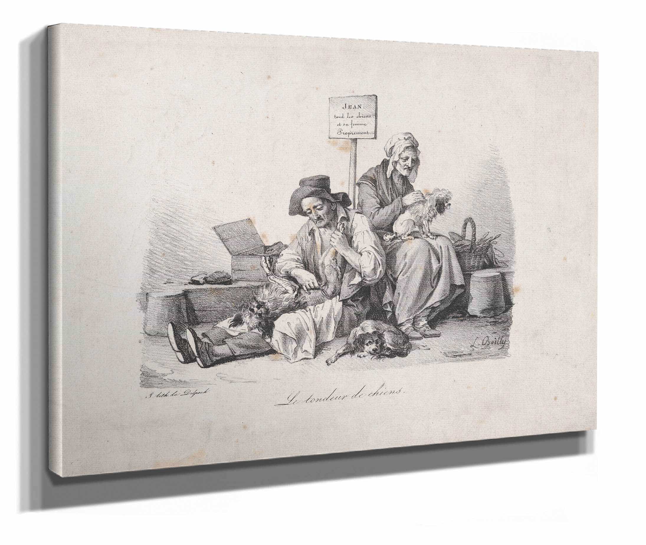 The Dog Shearer by Louis Leopold Boilly - Image 2