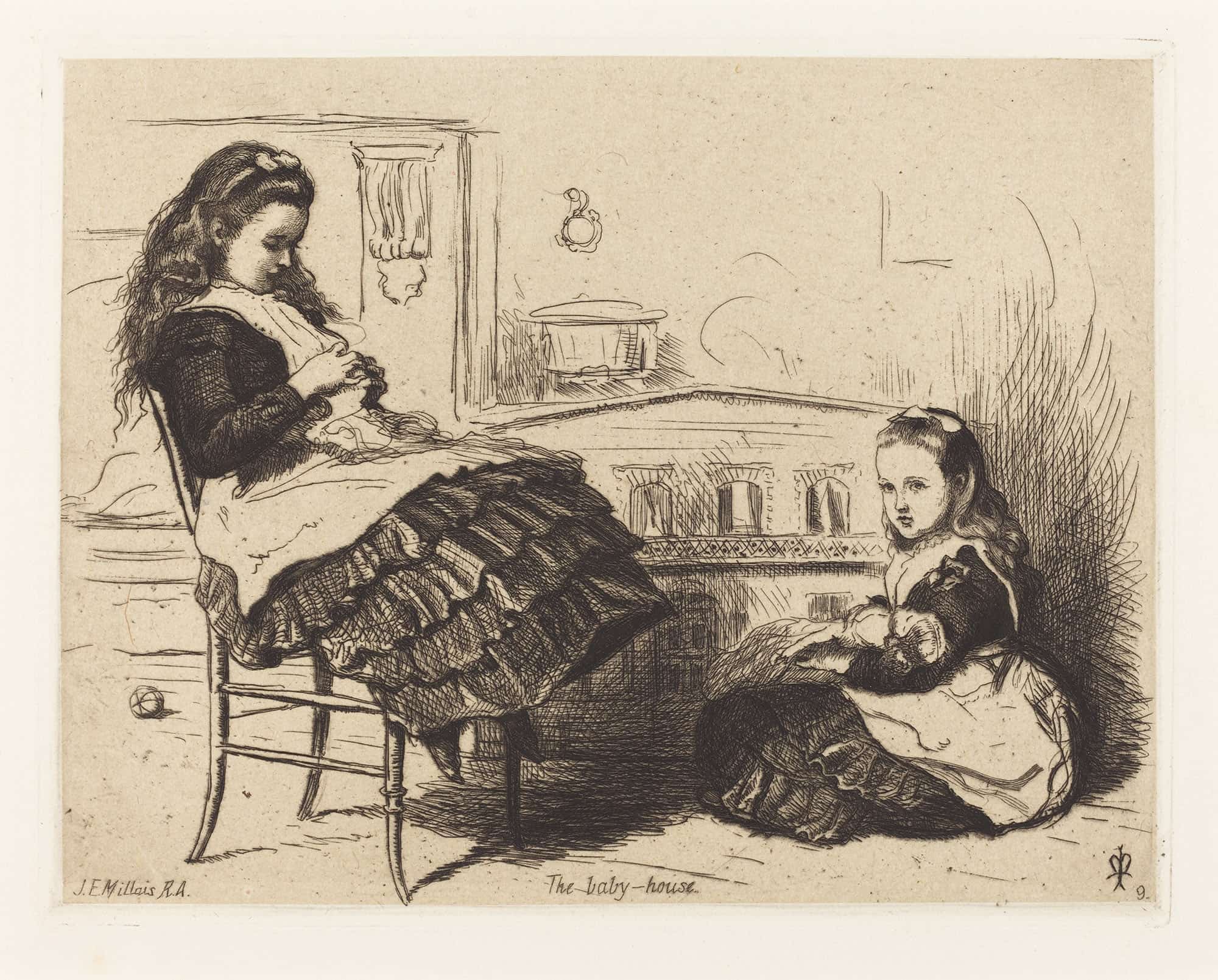 The Doll House by Sir John Everett Millais