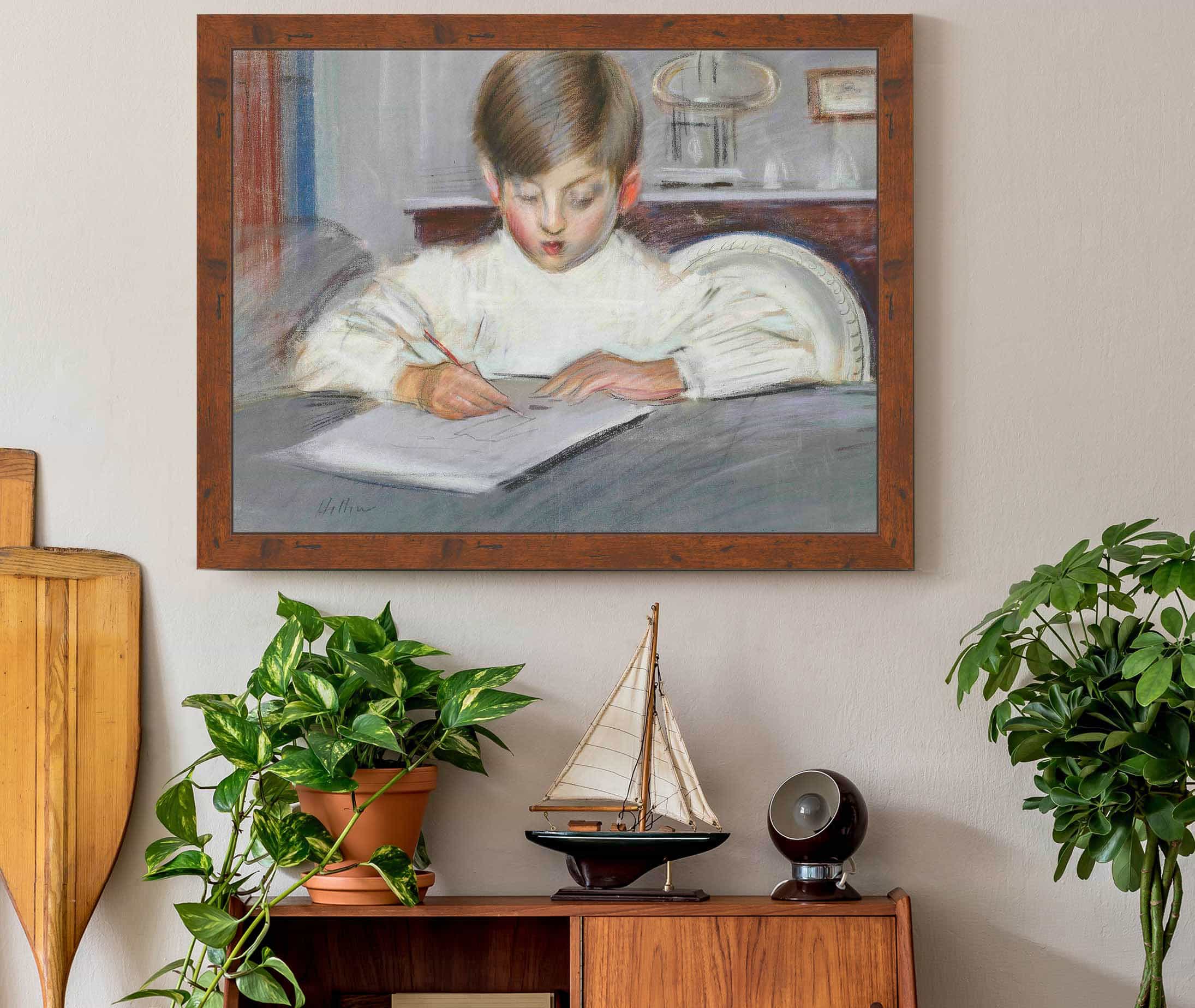 The Drawing Lesson by Paul Cesar Helleu - Image 3