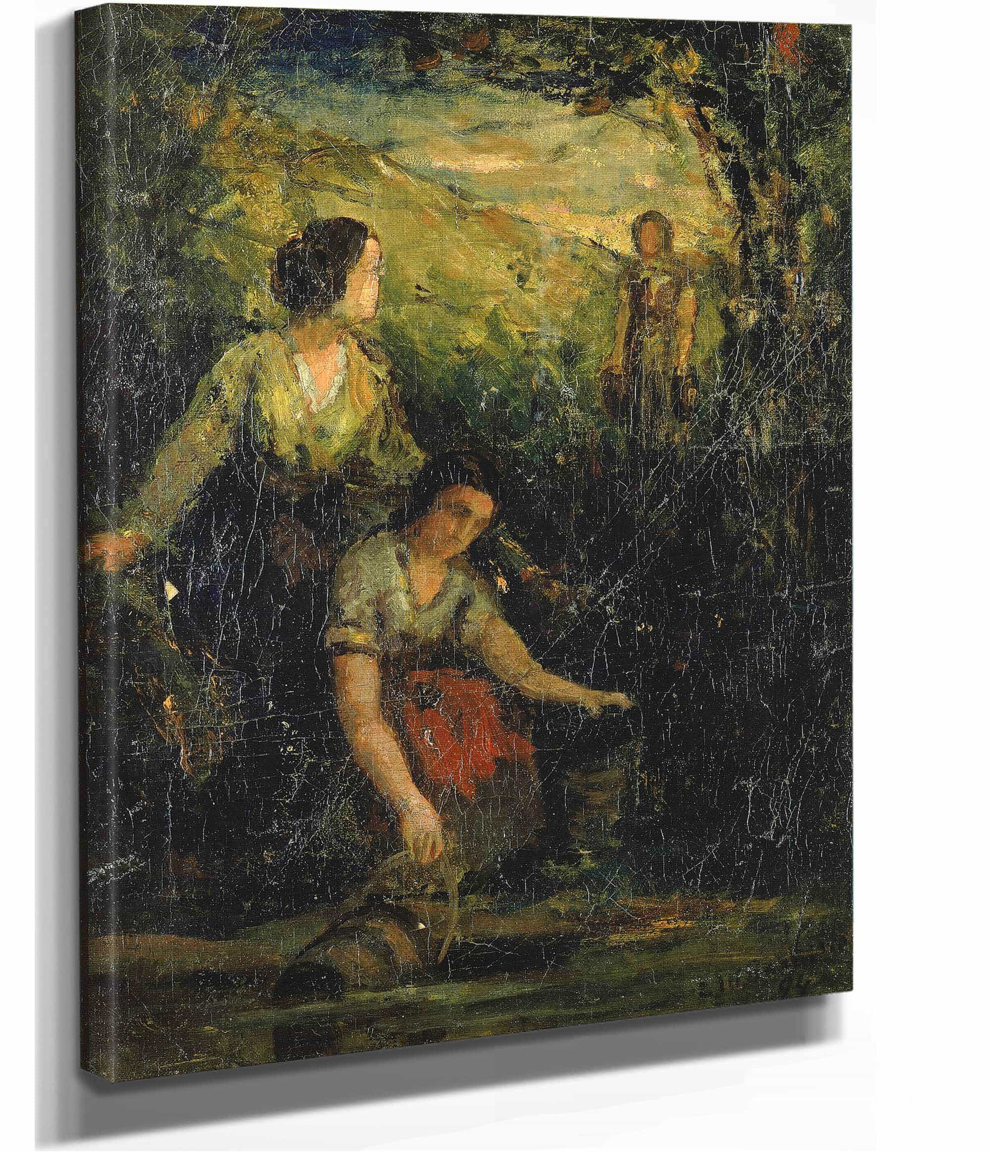 The Drinking Pool Three Women At Water by Edward Mitchell Bannister - Image 2