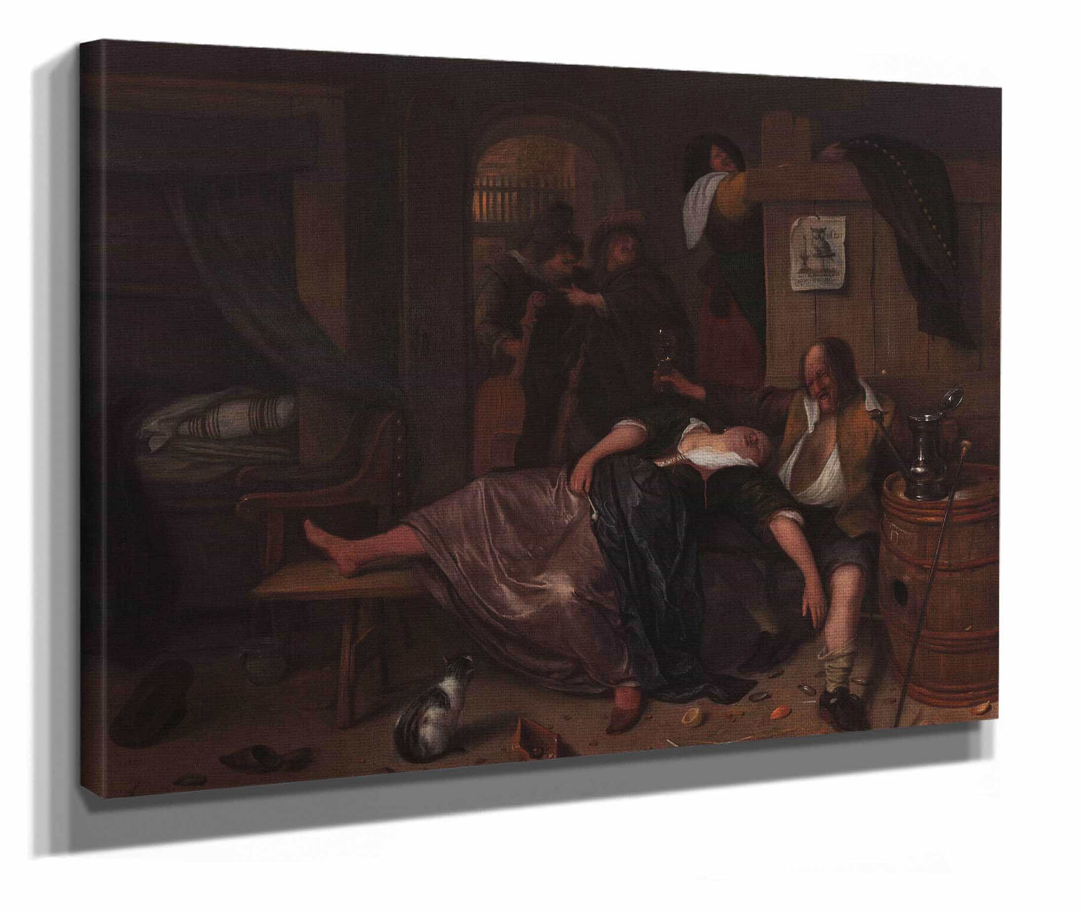 The Drunken Couple C by Jan Steen - Image 2