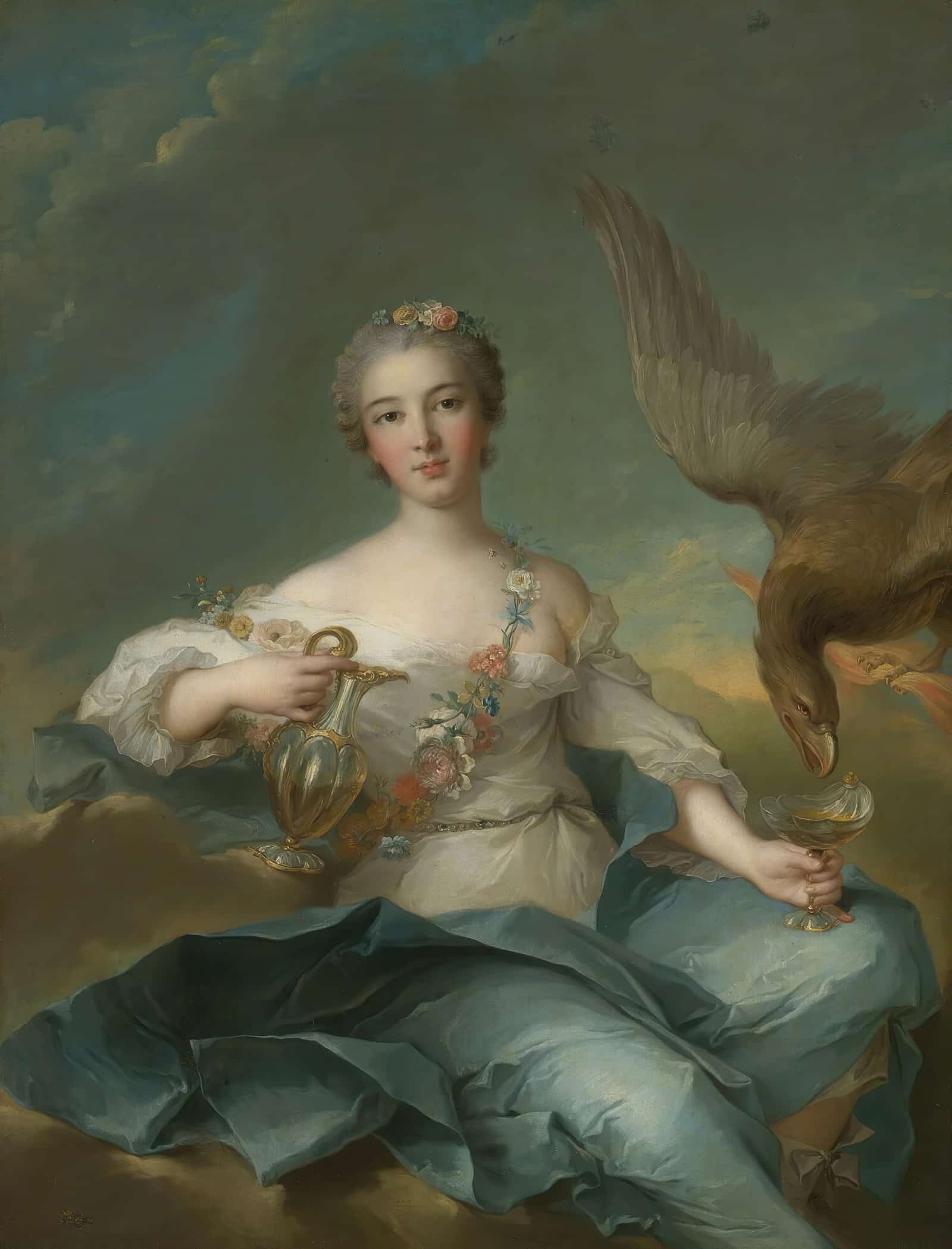 The Duchesse De Chartres As Hebe by Jean Marc Nattier - Image 2