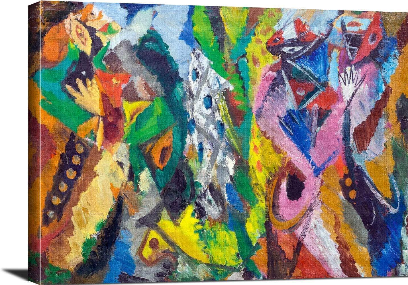 The Duet Painting Ernst Wilhelm Nay Canvas Art - Image 3