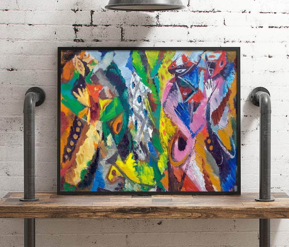 The Duet Painting Ernst Wilhelm Nay Canvas Art - Image 4