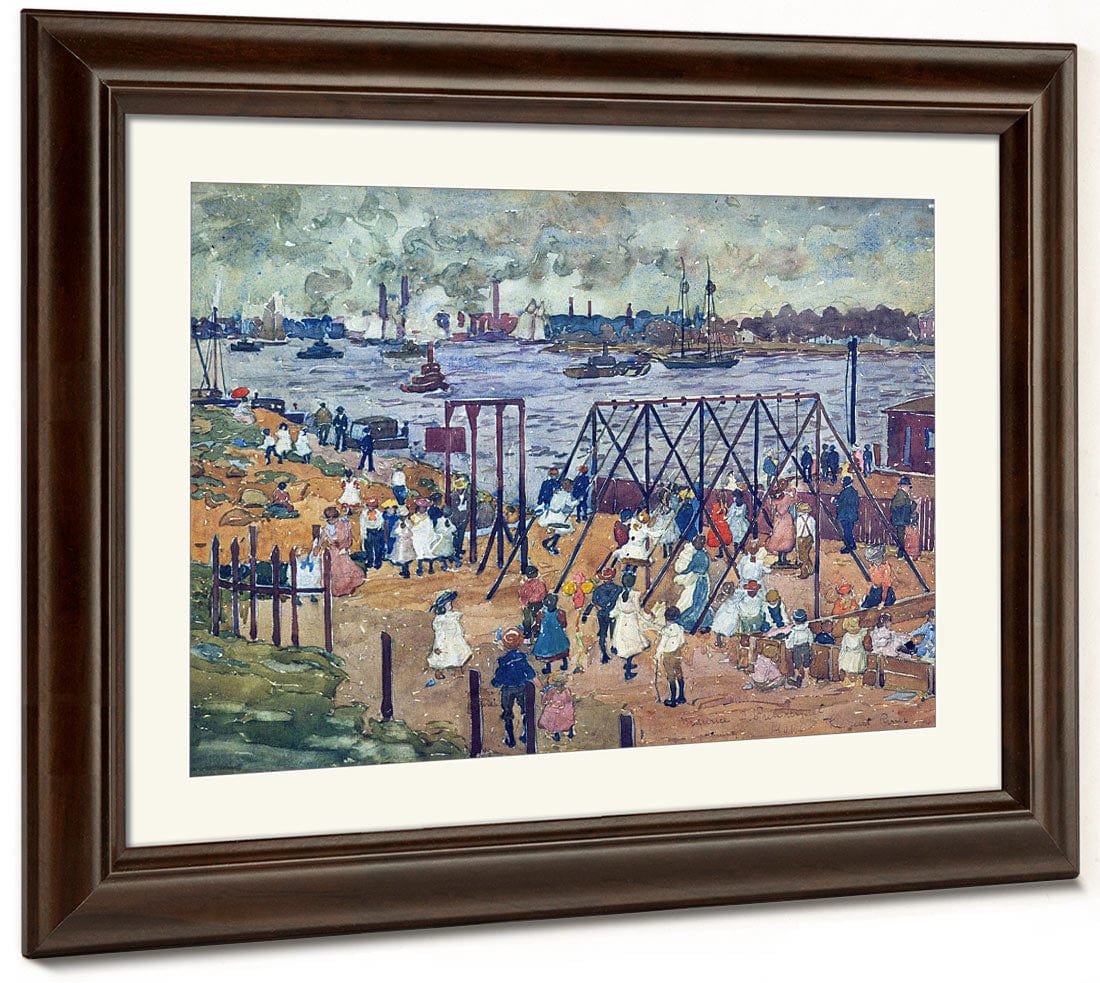 The East River 1910 By Maurice Prendergast - Image 5
