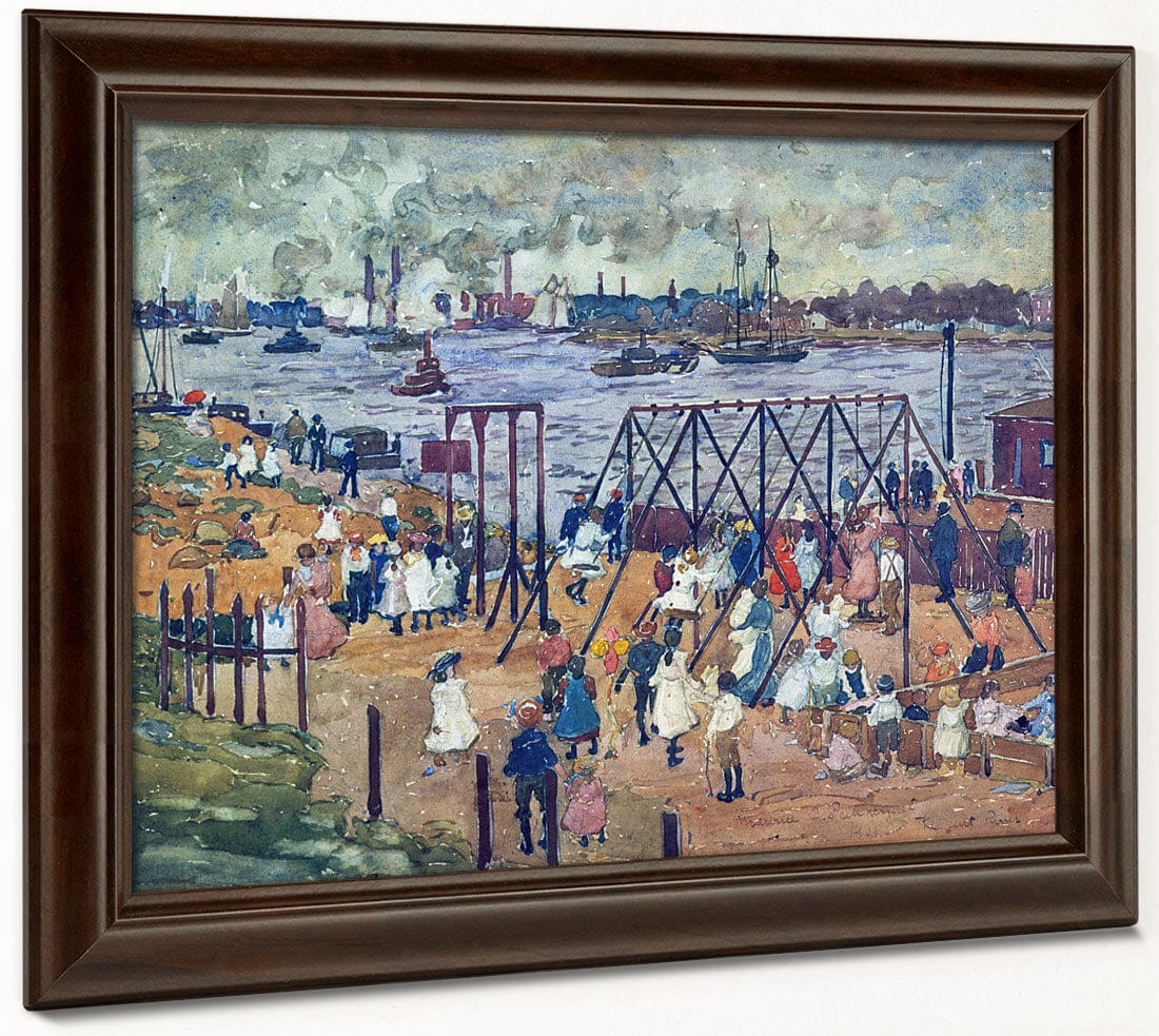 The East River 1910 By Maurice Prendergast - Image 6
