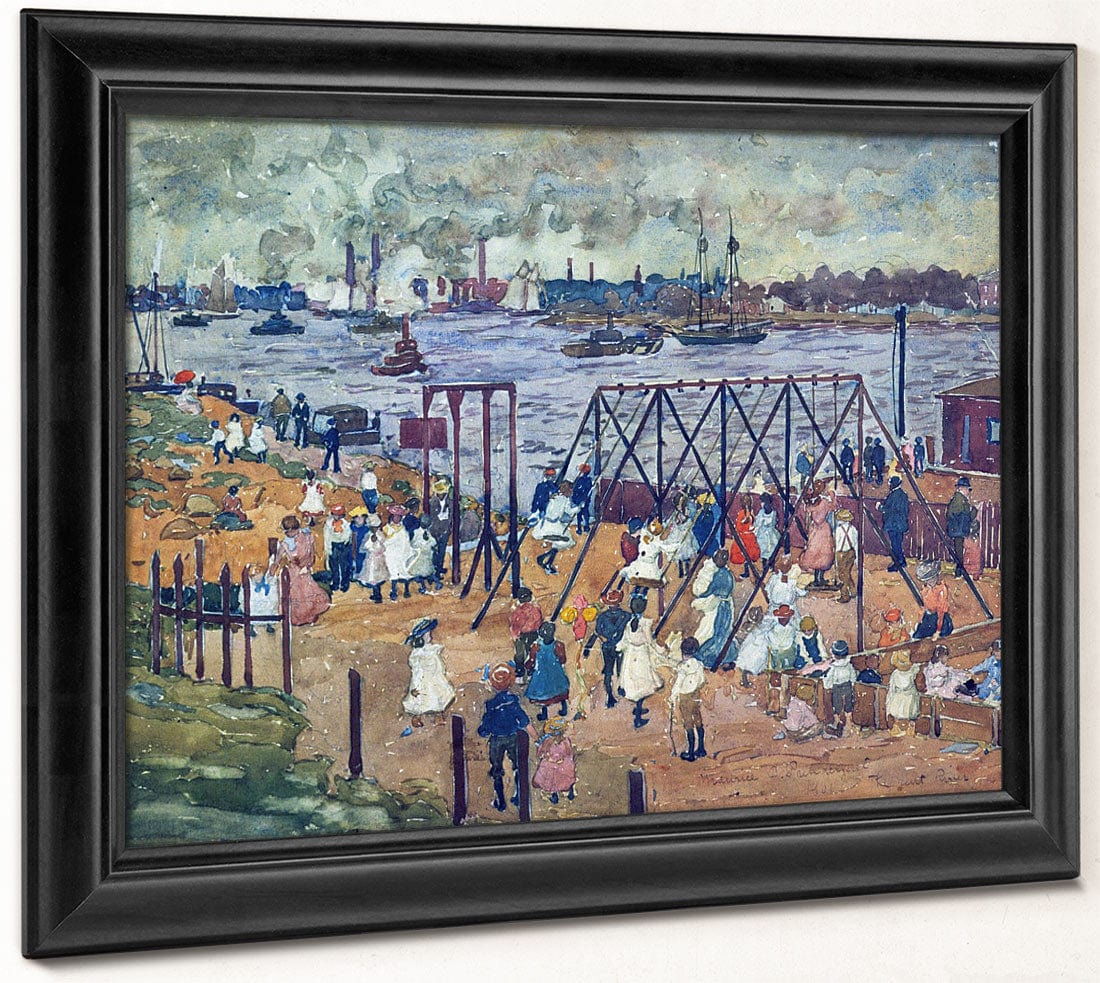 The East River 1910 By Maurice Prendergast - Image 8