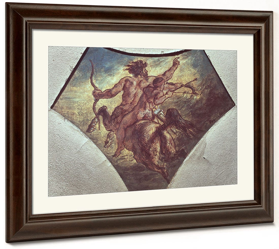 The Education Of Achilles (Replica Of The First Sketch Made For One Of The Four Pendentives In The Coupole De La Poesie In The Chamber Of Deputies By Ferdinand Victor Eugene Delacroix - Image 3