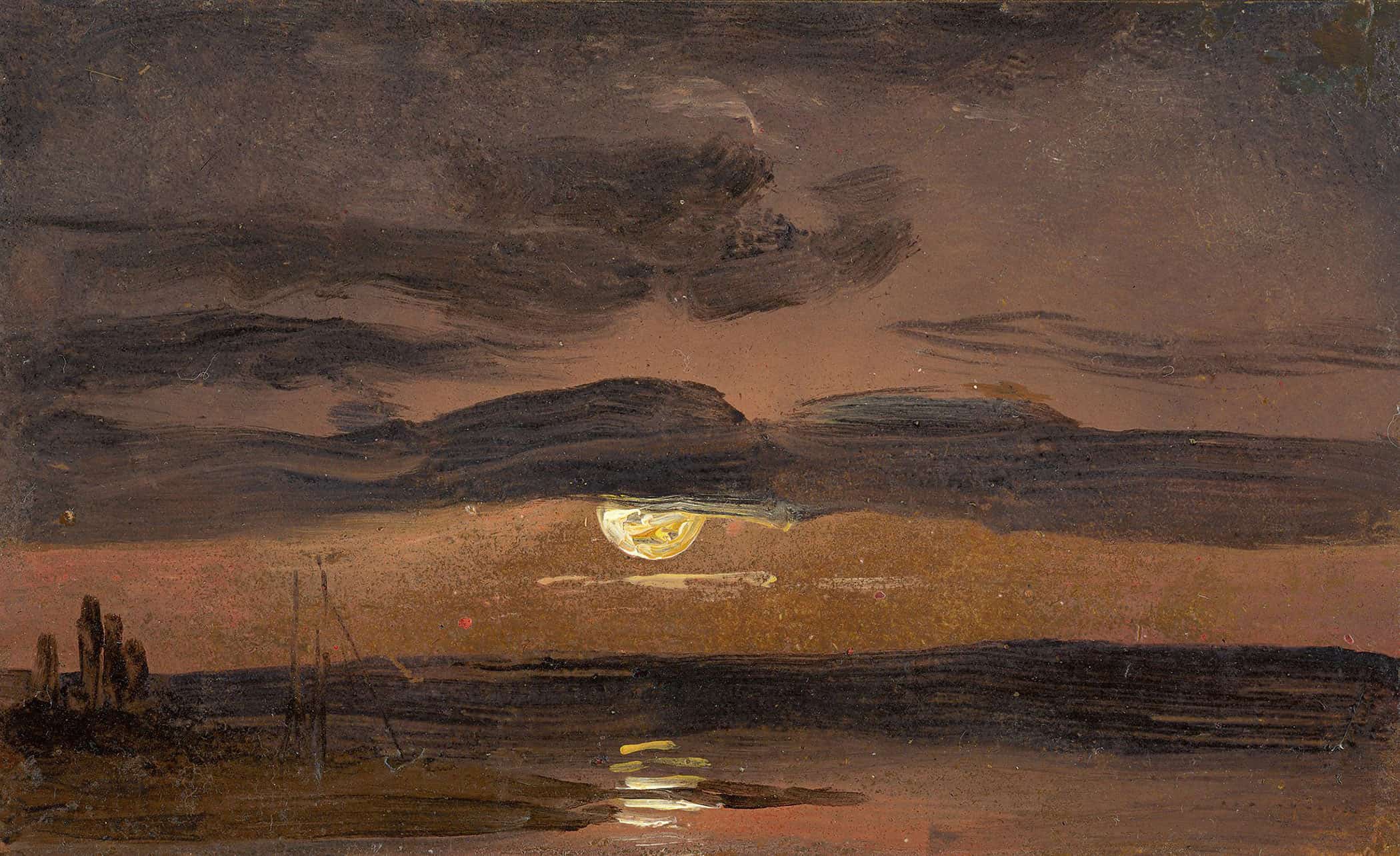 The Elbe By Moonlight by Johan Christian Dahl - Image 2