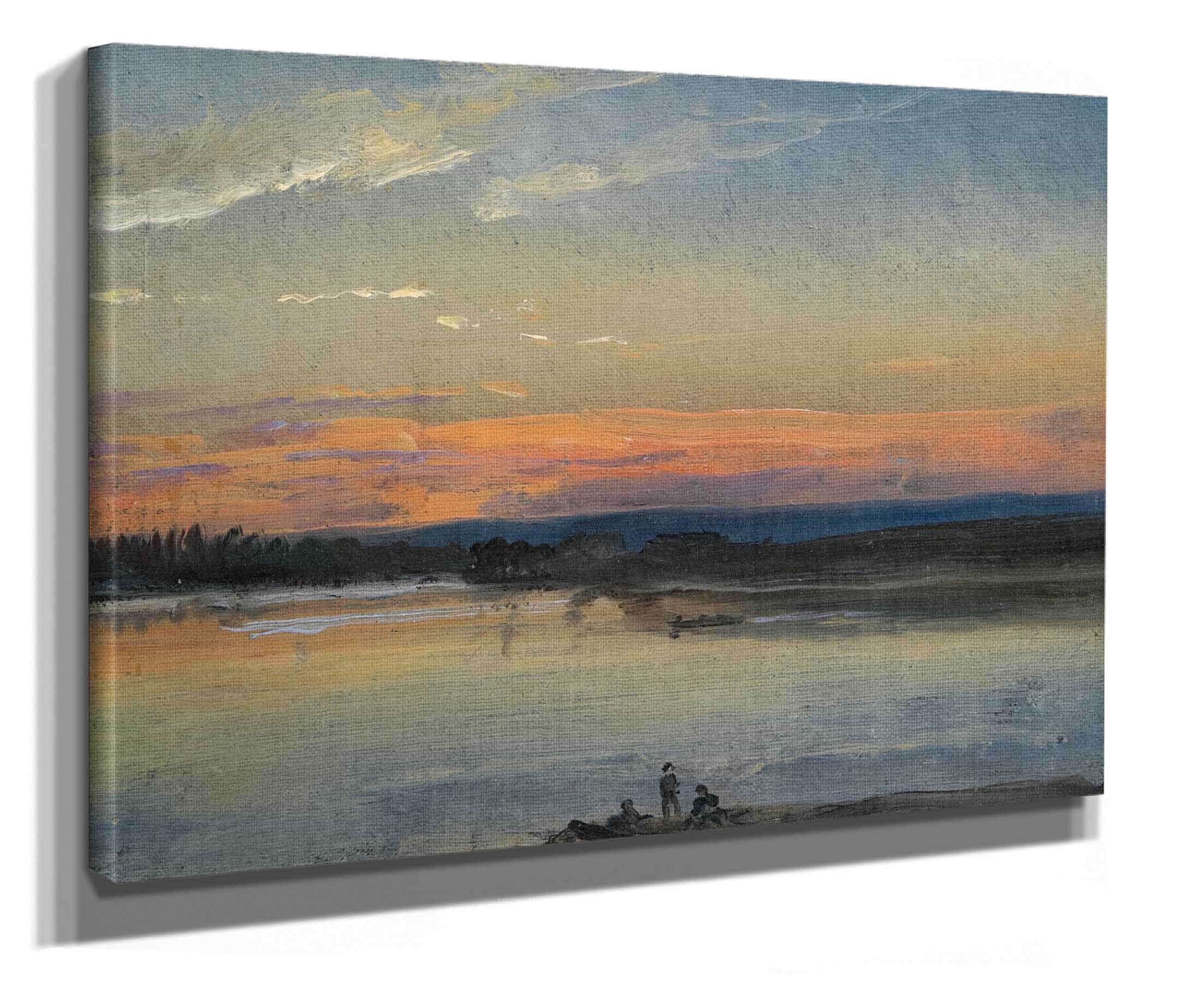 The Elbe In Evening Light by Johan Christian Dahl - Image 2