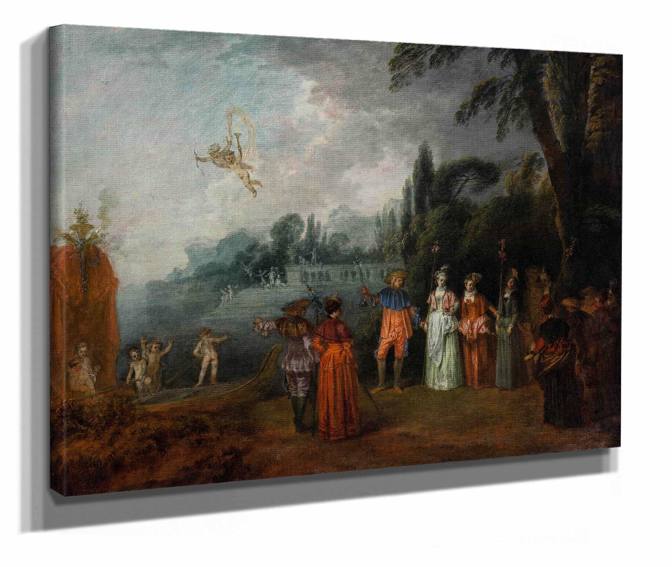 The Embarkation For Cythera by Jean Antoine Watteau - Image 2