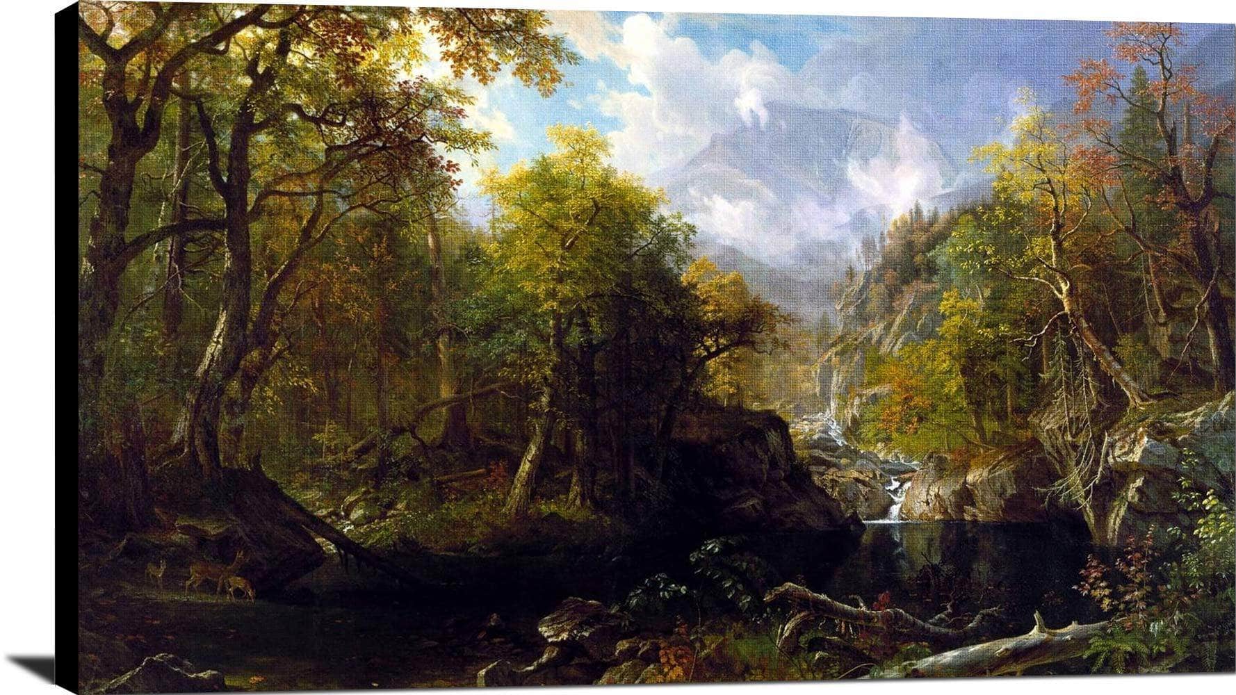 The Emerald Pool Painting Albert Bierstadt Canvas Art - Image 2
