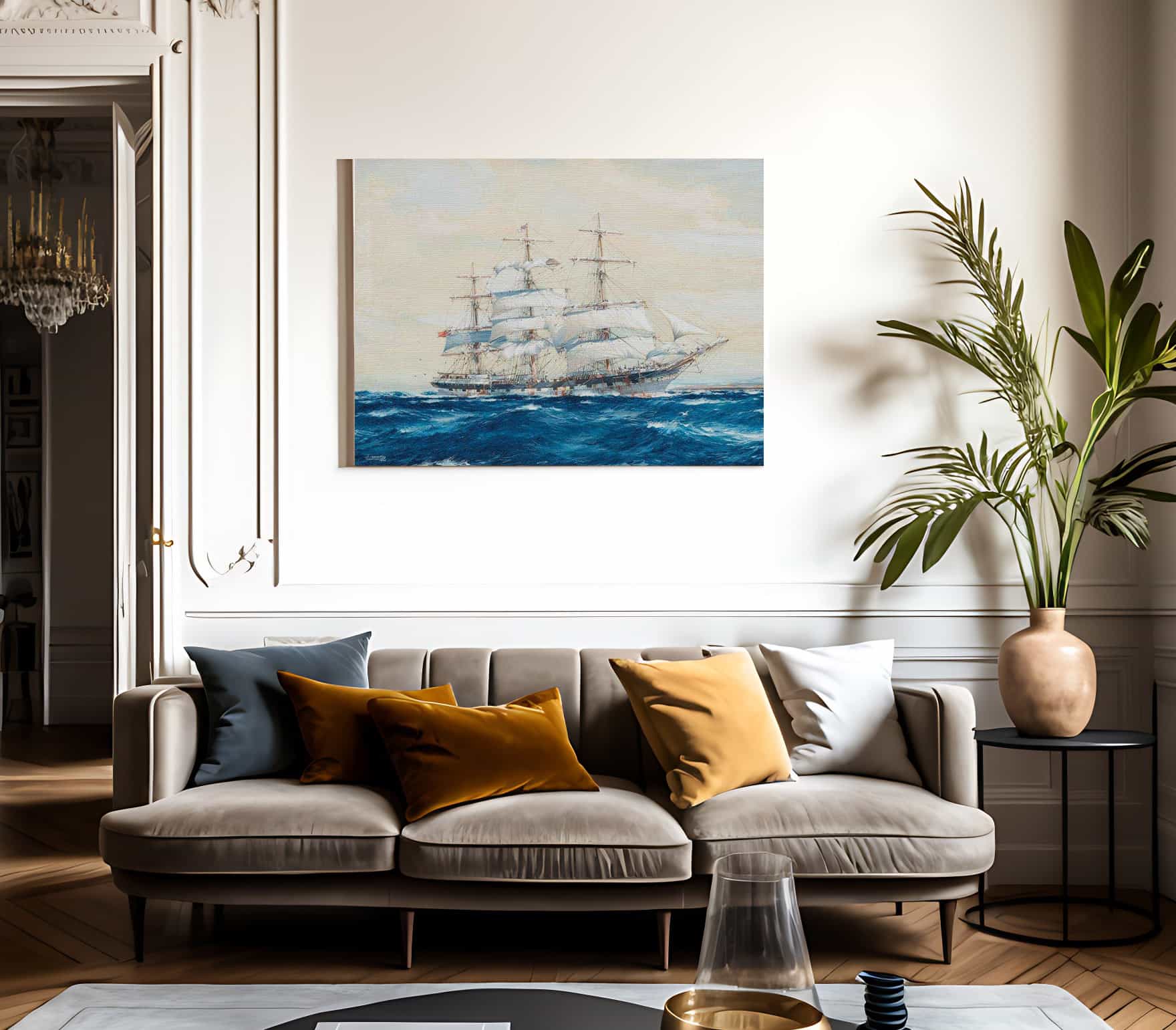 The Emigrant Ship Off Invercargill By Jack Spurling - Image 3