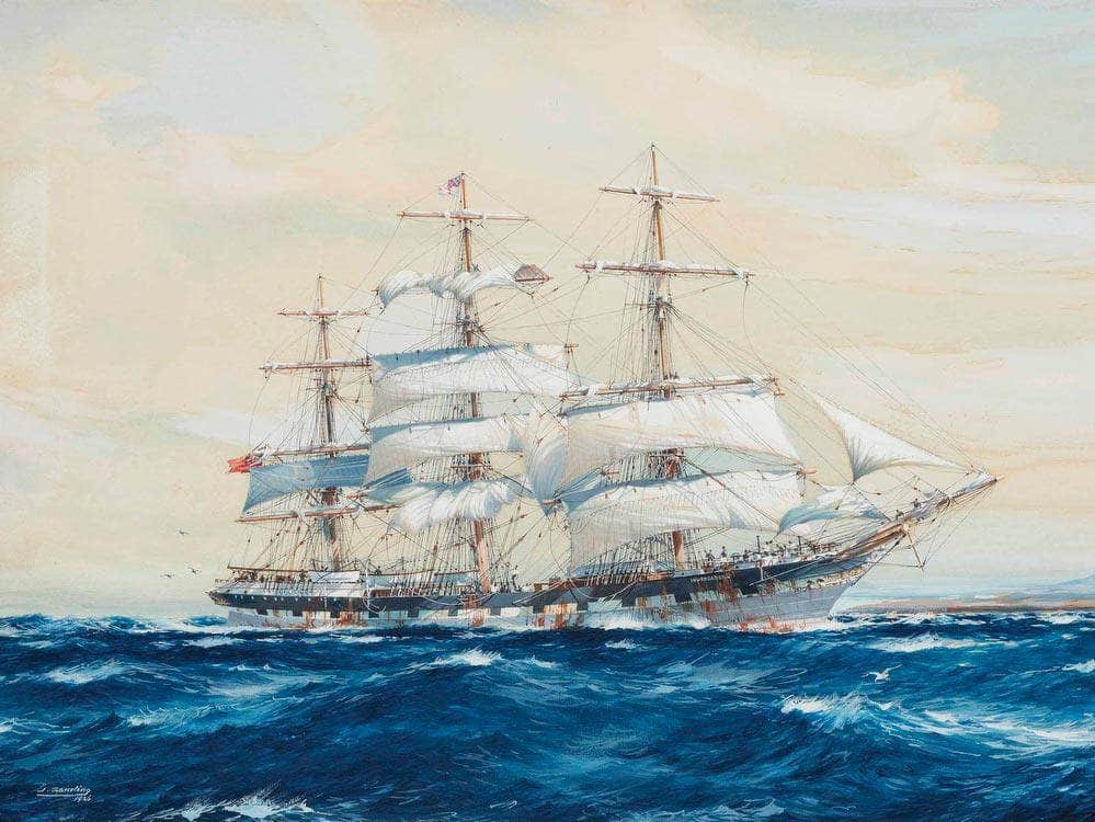 The Emigrant Ship Off Invercargill By Jack Spurling - Image 7