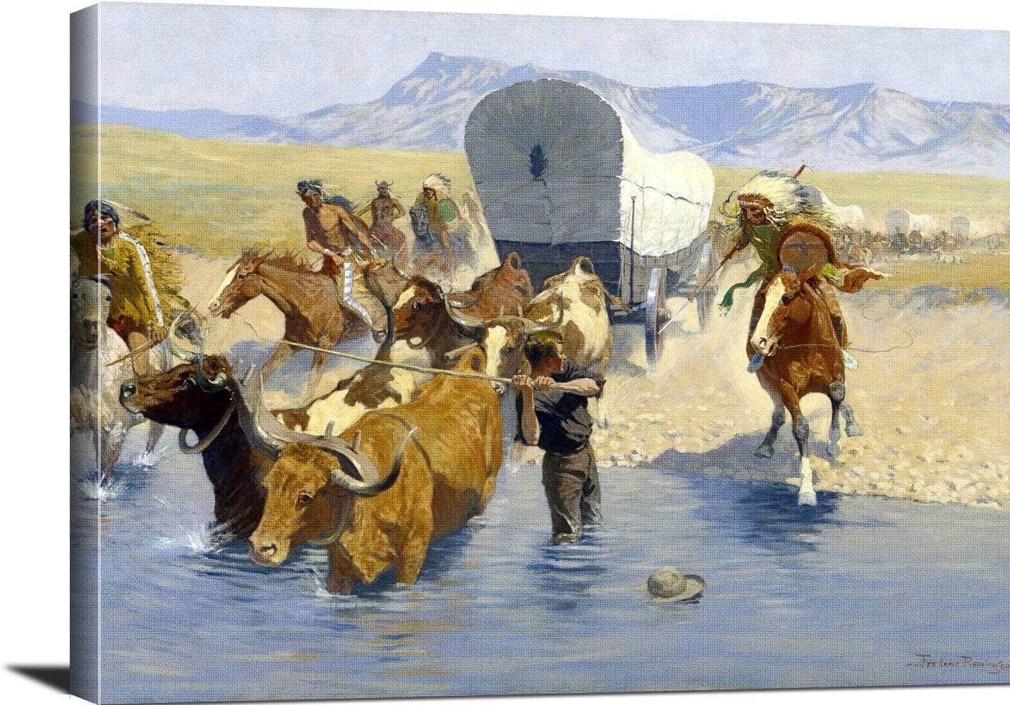 The Emigrants Painting Frederic Remington Canvas Art - Image 3