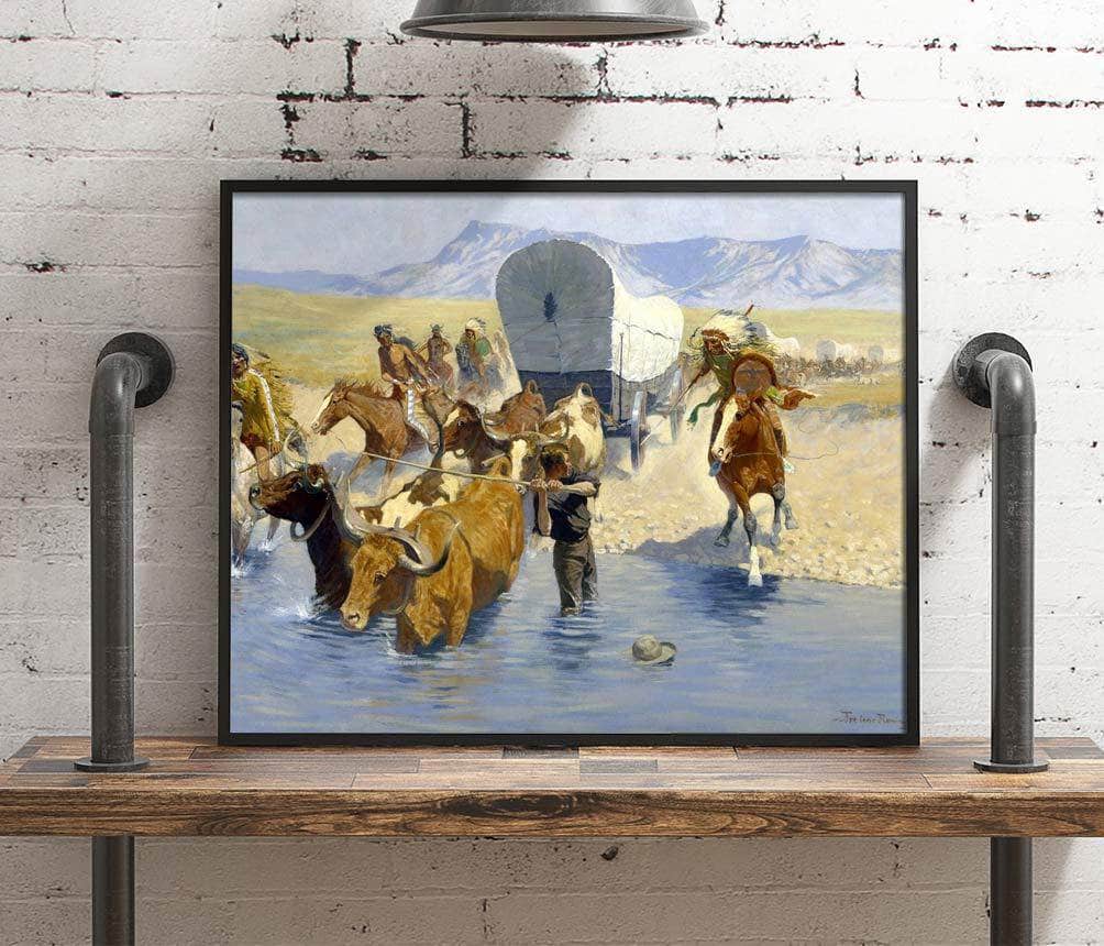 The Emigrants Painting Frederic Remington Canvas Art - Image 4