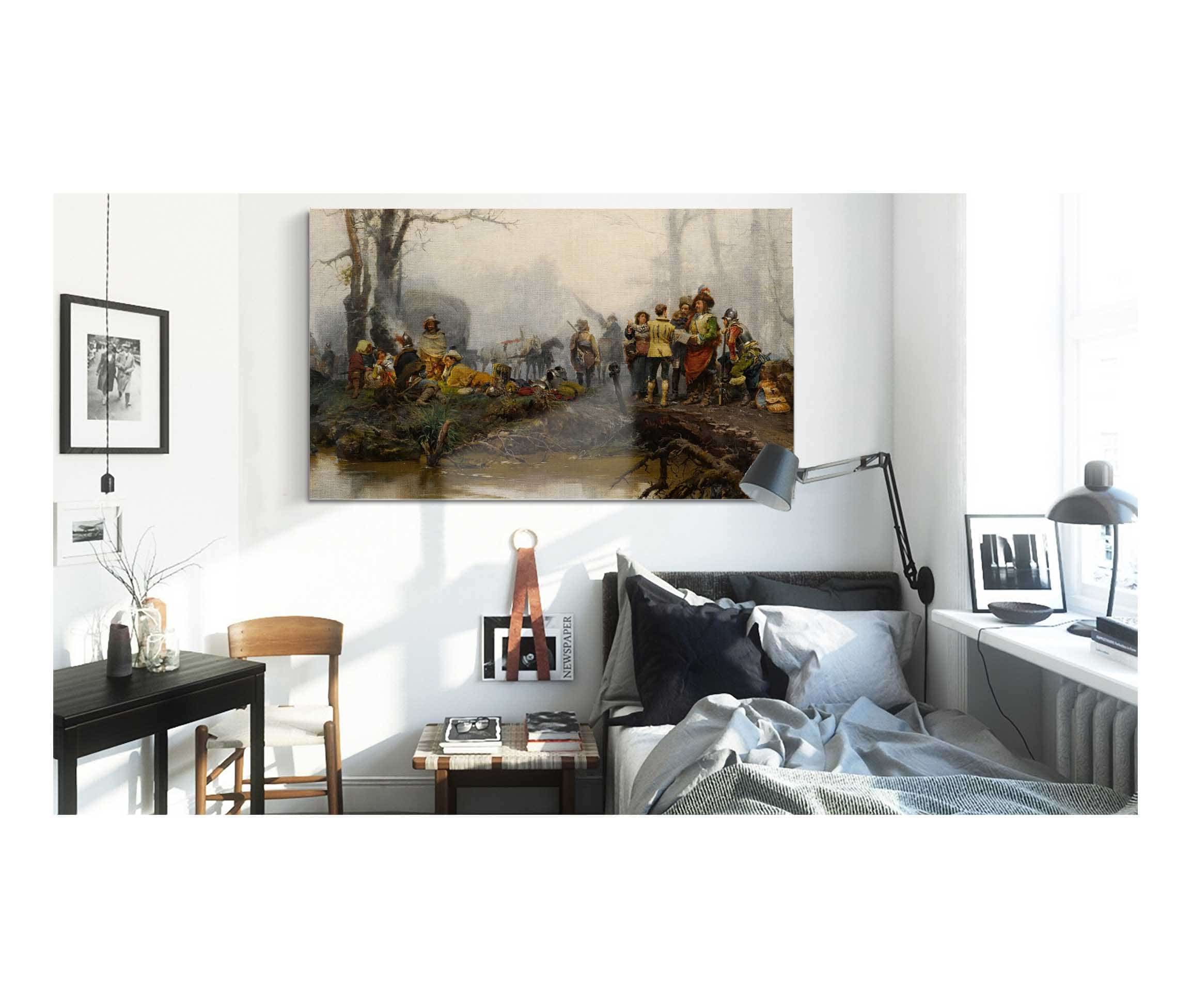 The Encampment by Cesare Auguste Detti - Image 3