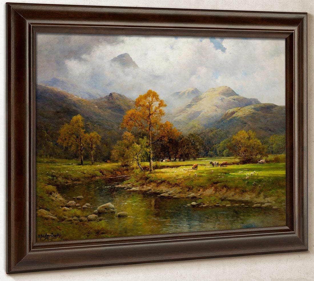 The English Lakes Autumn In Easedale By Alfred De Breanski - Image 6