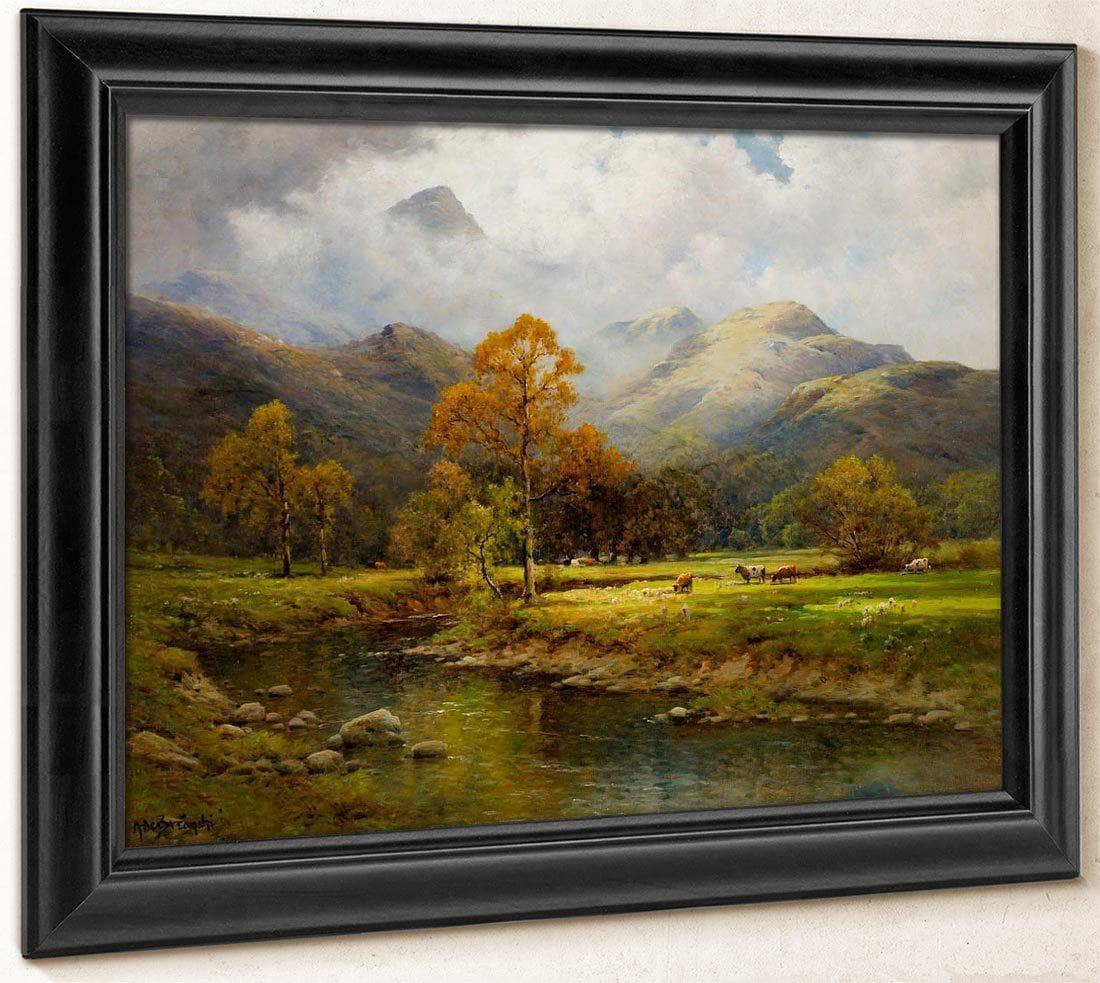 The English Lakes Autumn In Easedale By Alfred De Breanski - Image 8