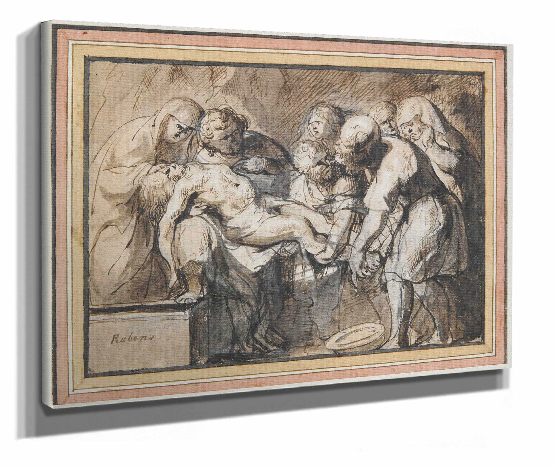 The Entombment by Jacob Jordaens - Image 2