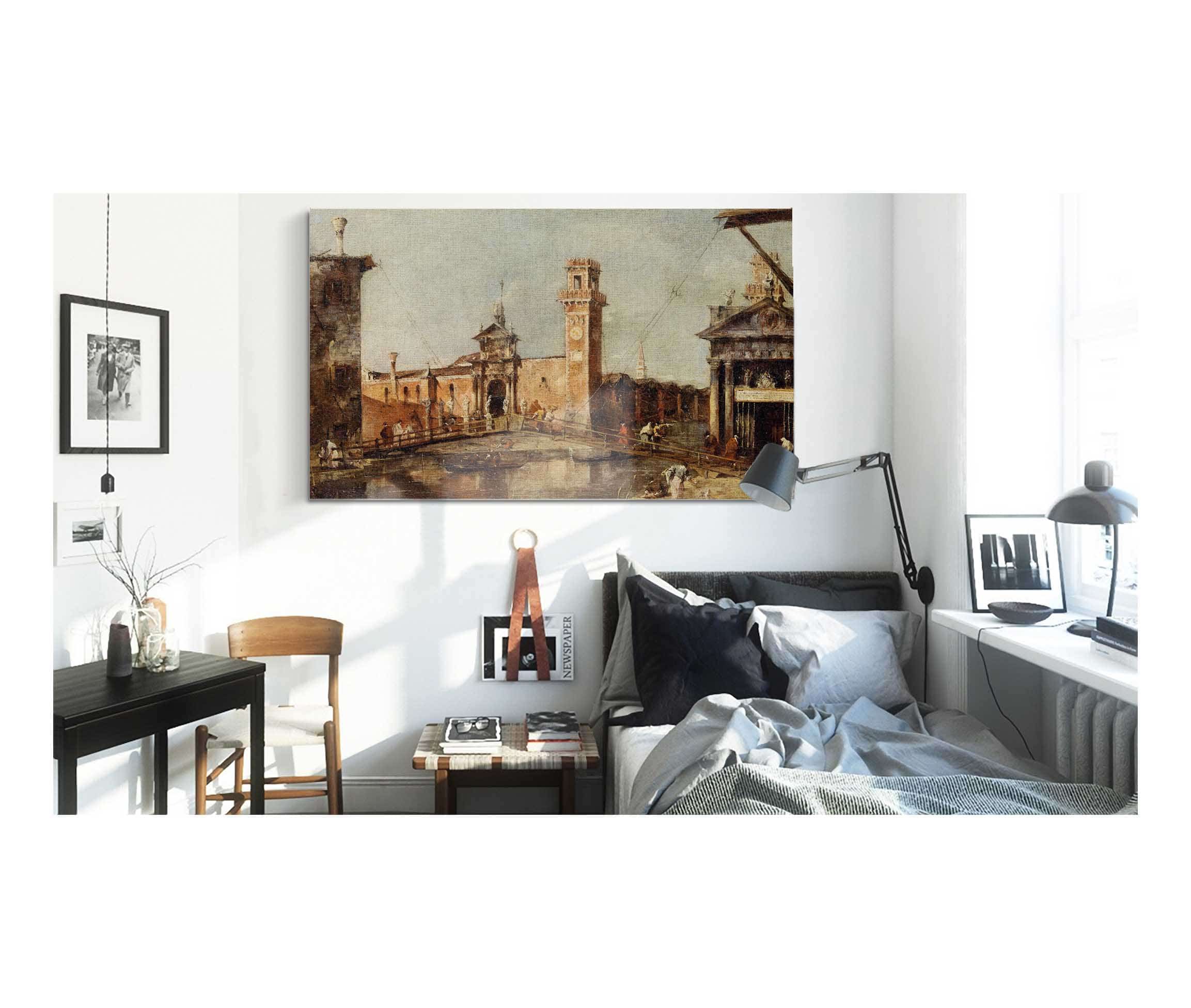 The Entrance To The Arsenal In Venice by Francesco Guardi - Image 3