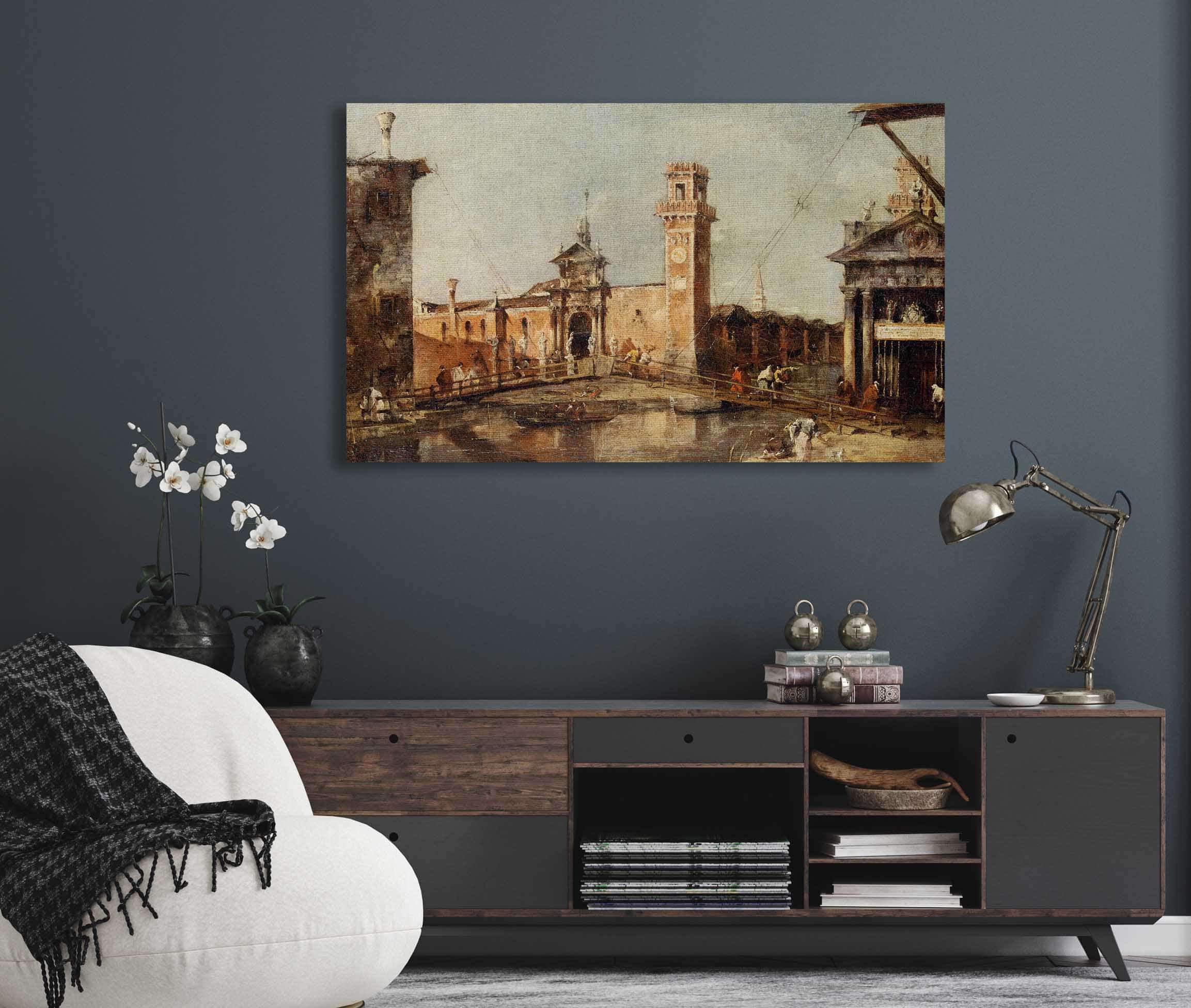The Entrance To The Arsenal In Venice by Francesco Guardi - Image 5