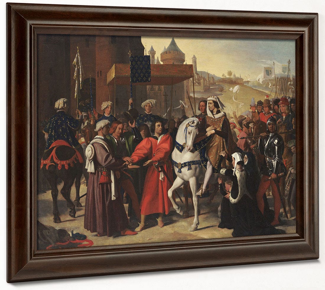 The Entry Into Paris Of The Dauphin, Later Charles V By Jean Auguste Dominique Ingres - Image 4