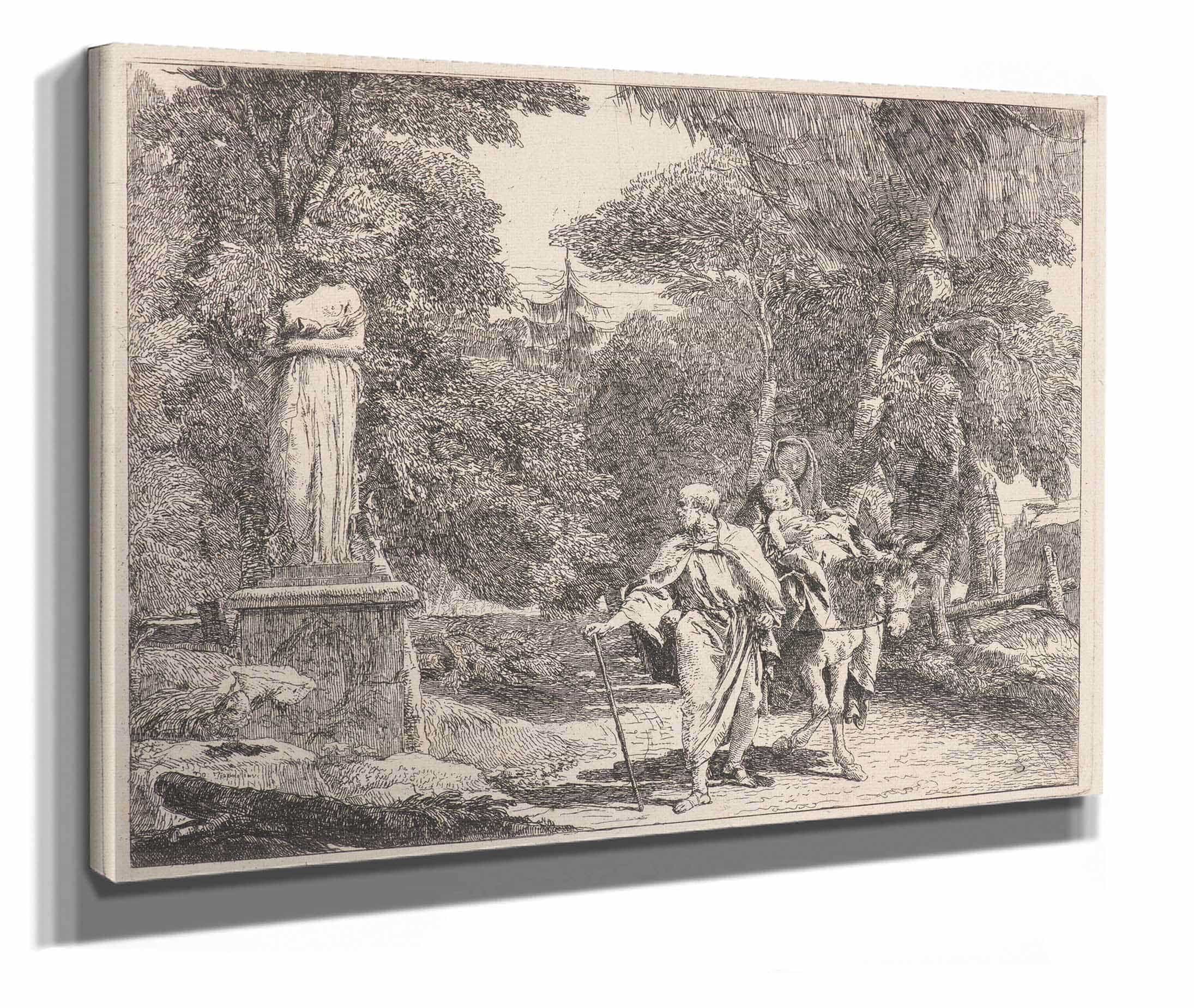 The Episode Of The Falling Idol by Giovanni Domenico Tiepolo