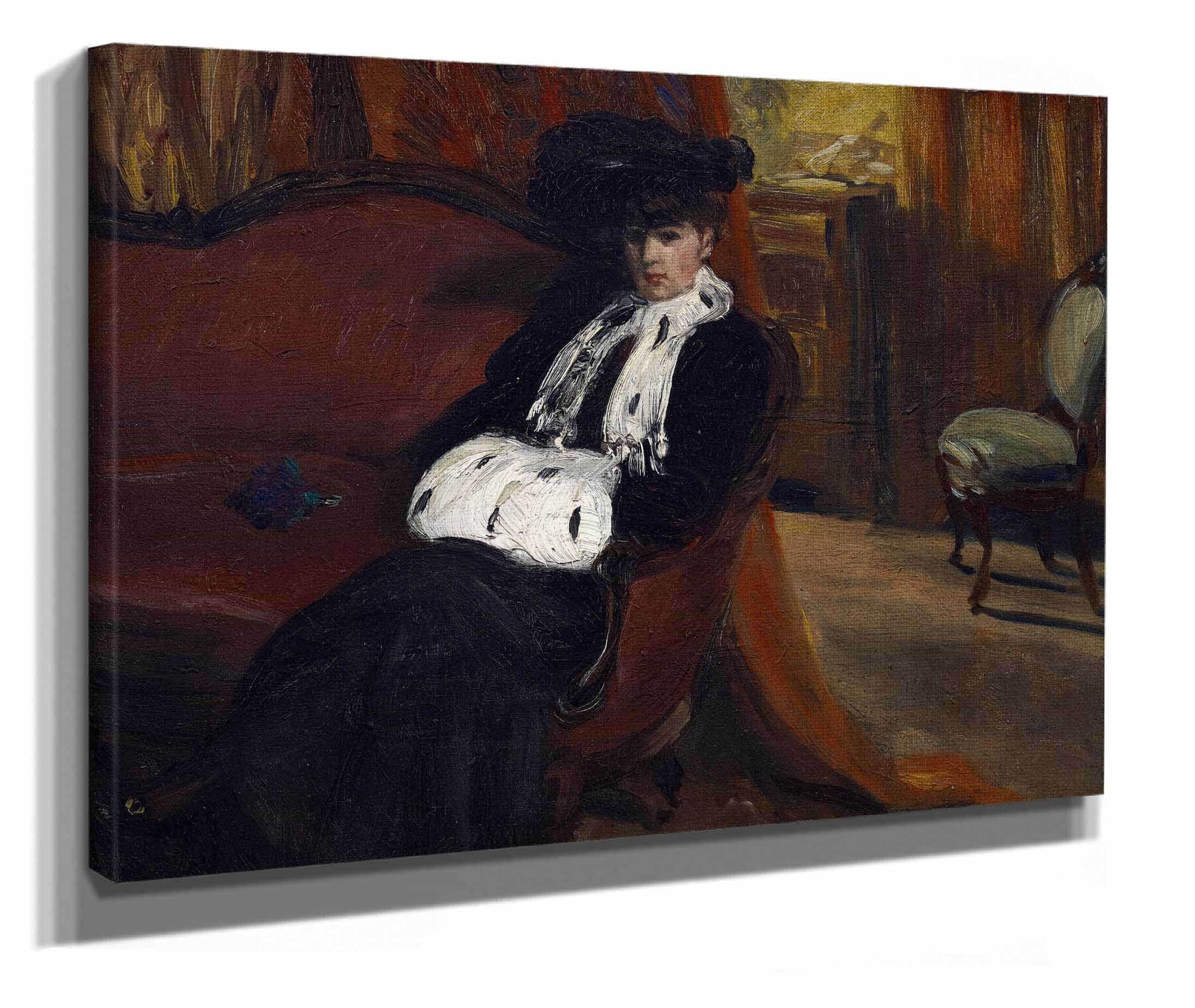 The Ermine Muff by William James Glackens - Image 2