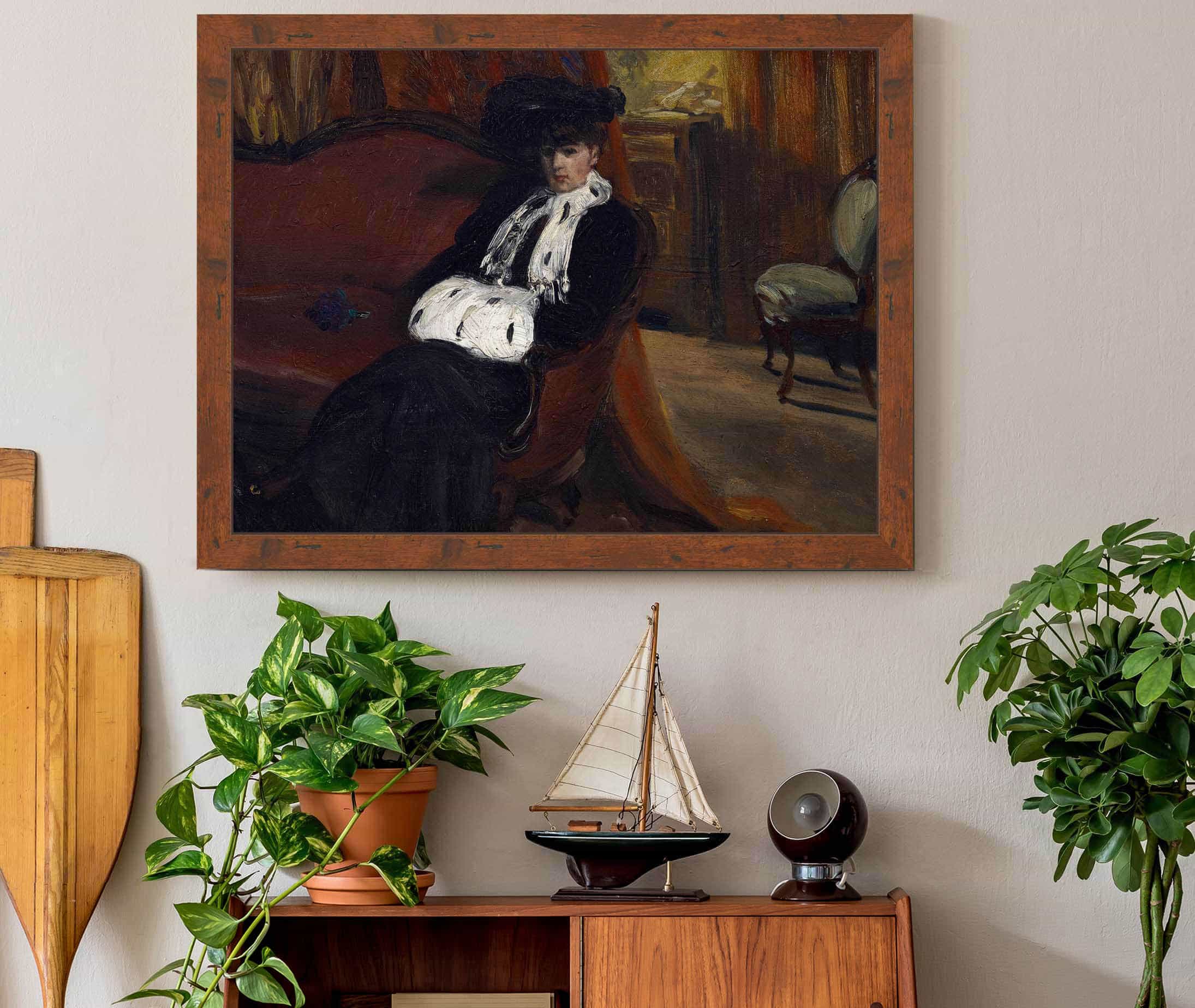The Ermine Muff by William James Glackens - Image 3