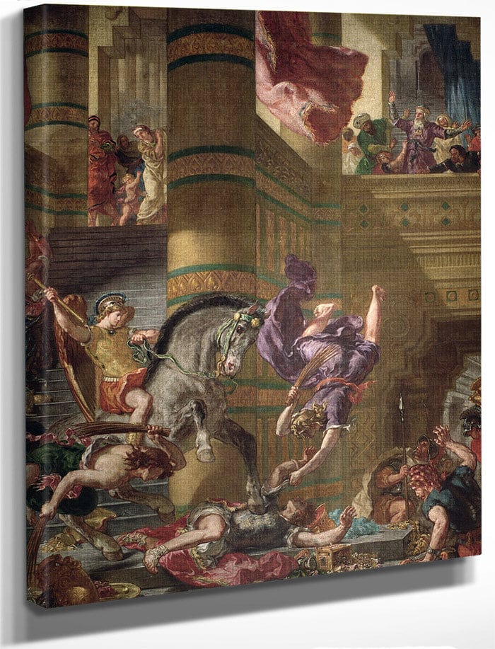 The Expulsion Of Heliodorus From The Temple By Ferdinand Victor Eugene Delacroix
