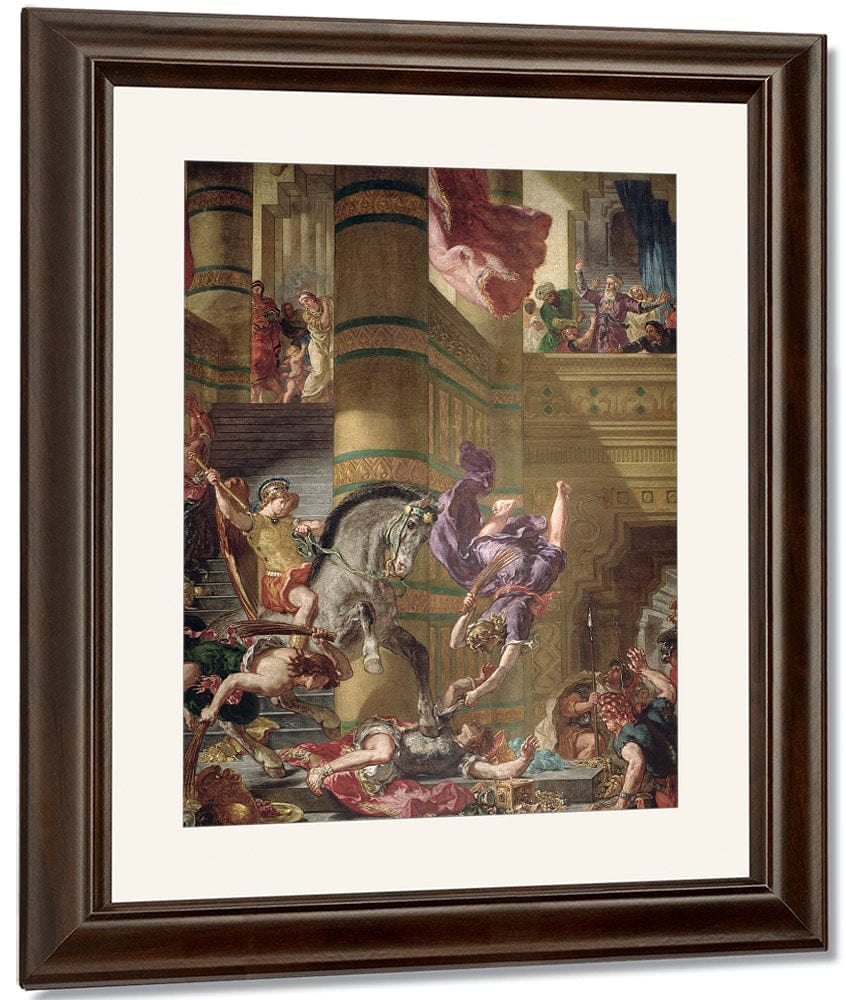 The Expulsion Of Heliodorus From The Temple By Ferdinand Victor Eugene Delacroix - Image 4