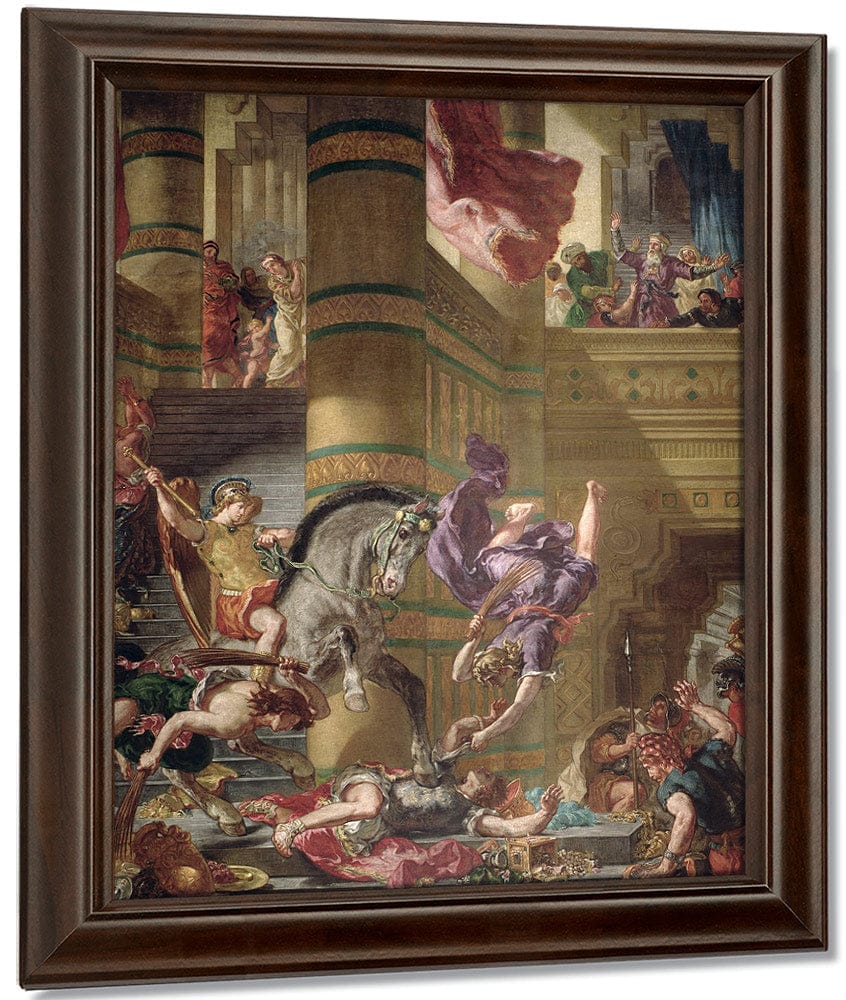 The Expulsion Of Heliodorus From The Temple By Ferdinand Victor Eugene Delacroix - Image 5