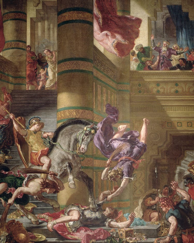 The Expulsion Of Heliodorus From The Temple By Ferdinand Victor Eugene Delacroix - Image 6