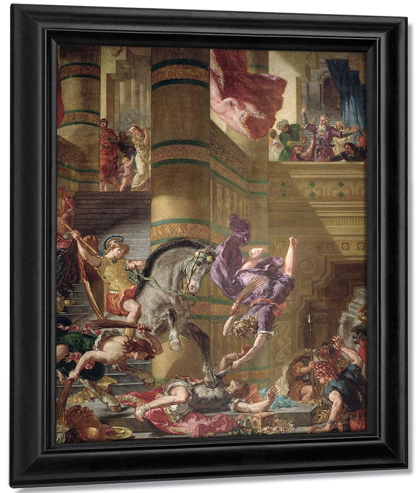 The Expulsion Of Heliodorus From The Temple By Ferdinand Victor Eugene Delacroix - Image 7
